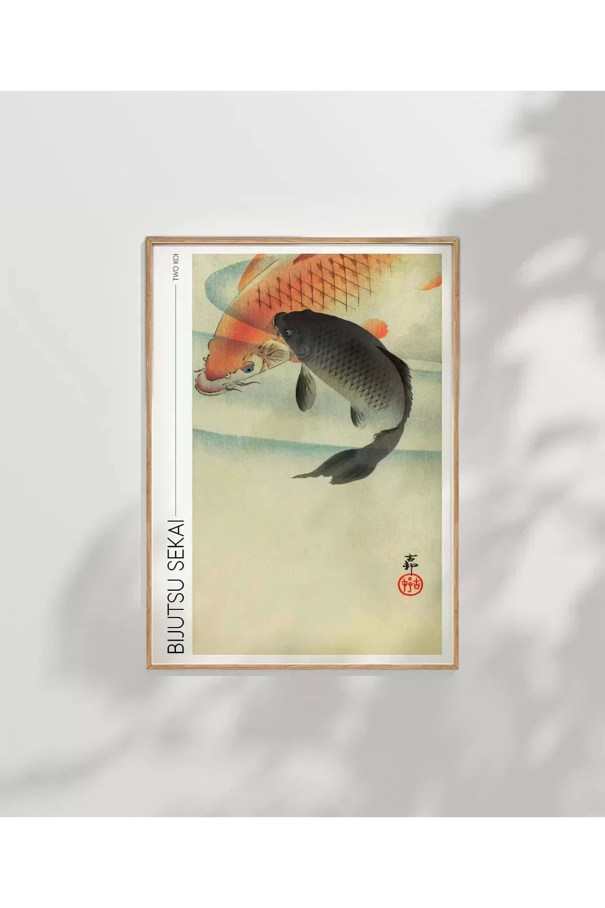 VOGLOO Çerçevesiz Poster Bijutsu Sekai İki Koi