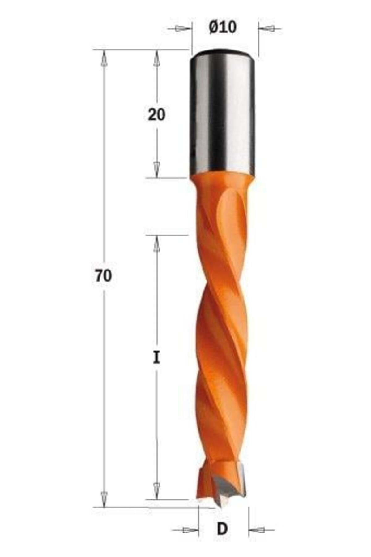 ITA TOOLS 5X43X70 SOL DÜBEL ( Y.DELİK ) MATKAP UCU