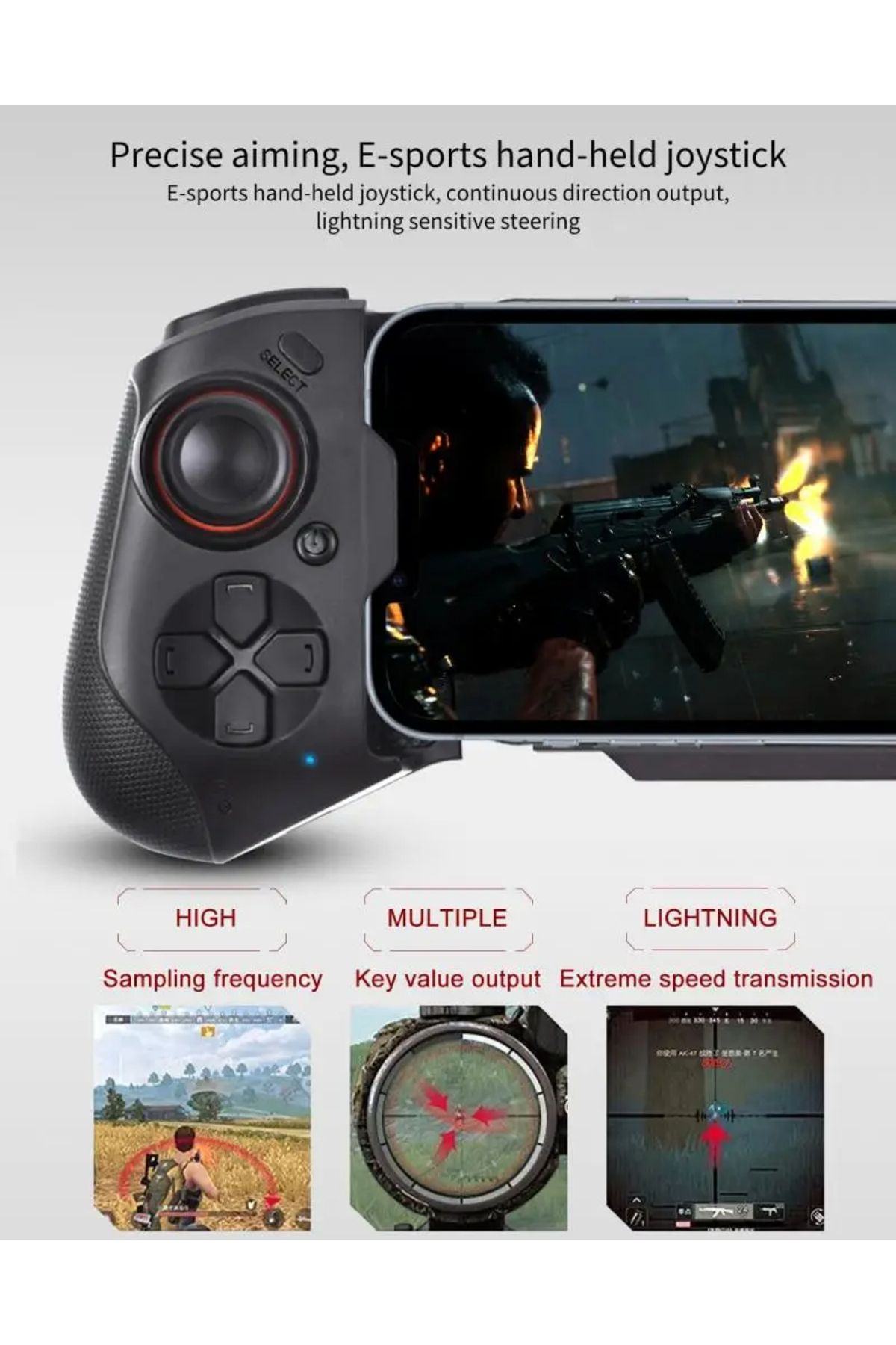 OEM-Gamepad Controller 2 in 1, phone, tablet, PC, extendable, battery, Wi-fi, Android, iOS, Window 6