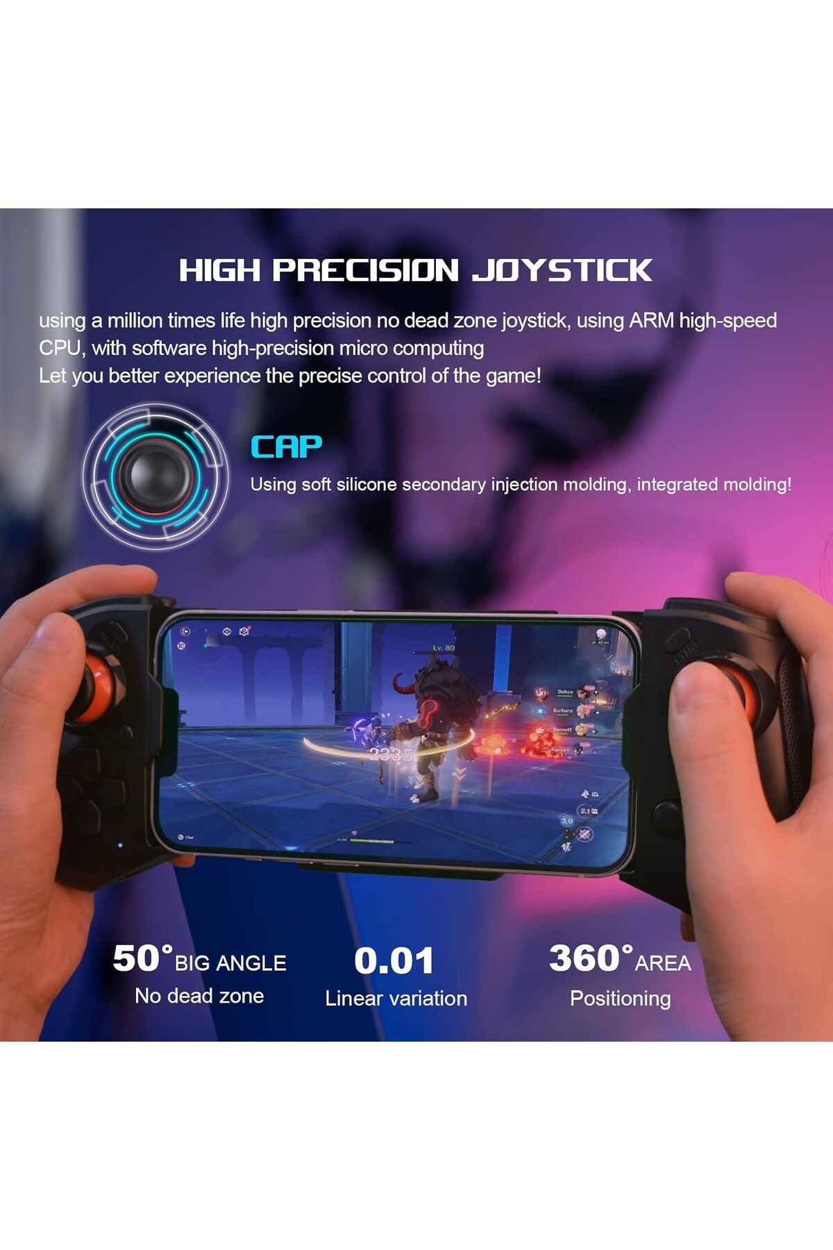 OEM-Gamepad Controller 2 in 1, phone, tablet, PC, extendable, battery, Wi-fi, Android, iOS, Window 5