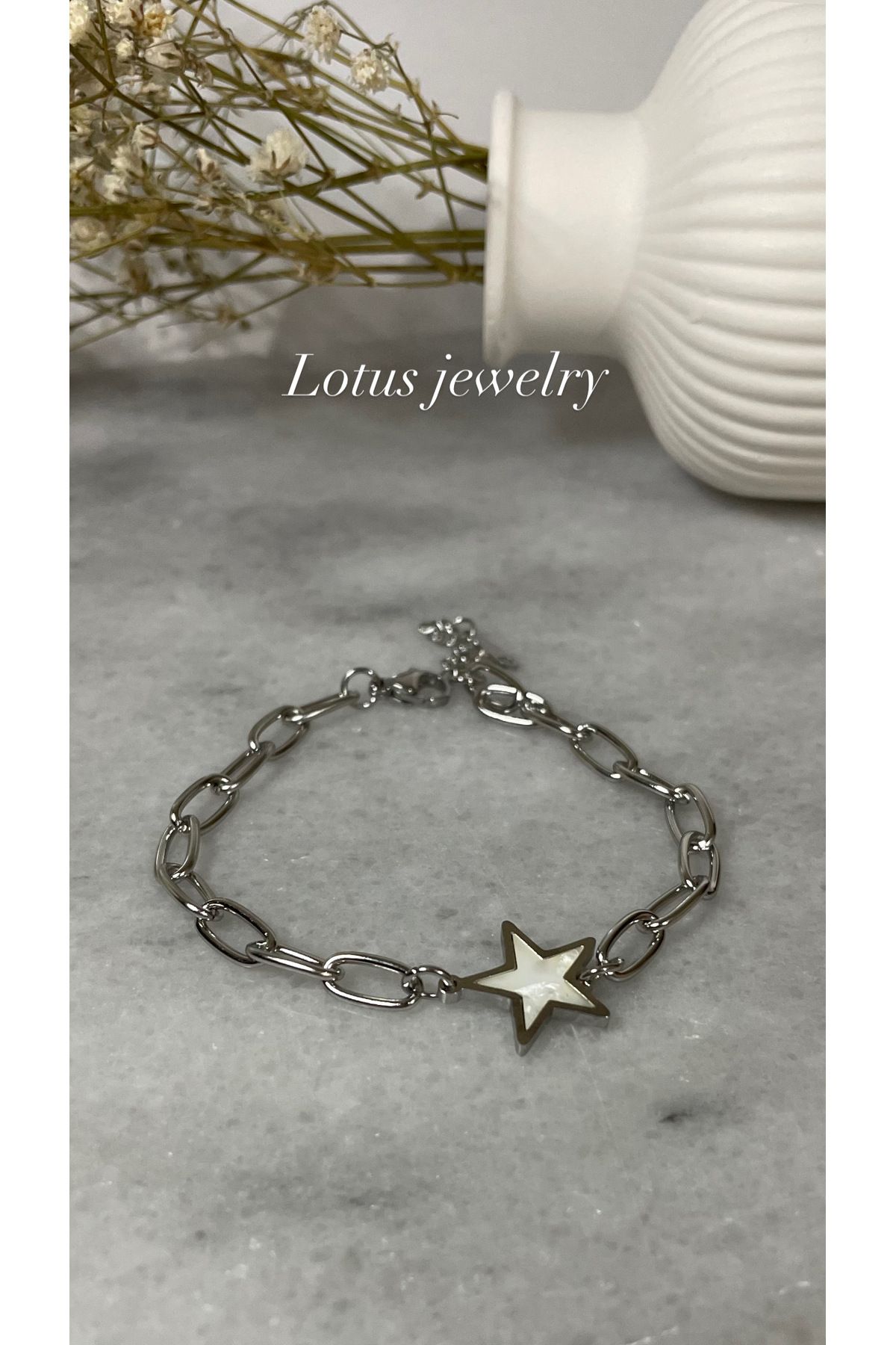 Lotus Jewelry Paslanmaz çelik Yıldız bileklik