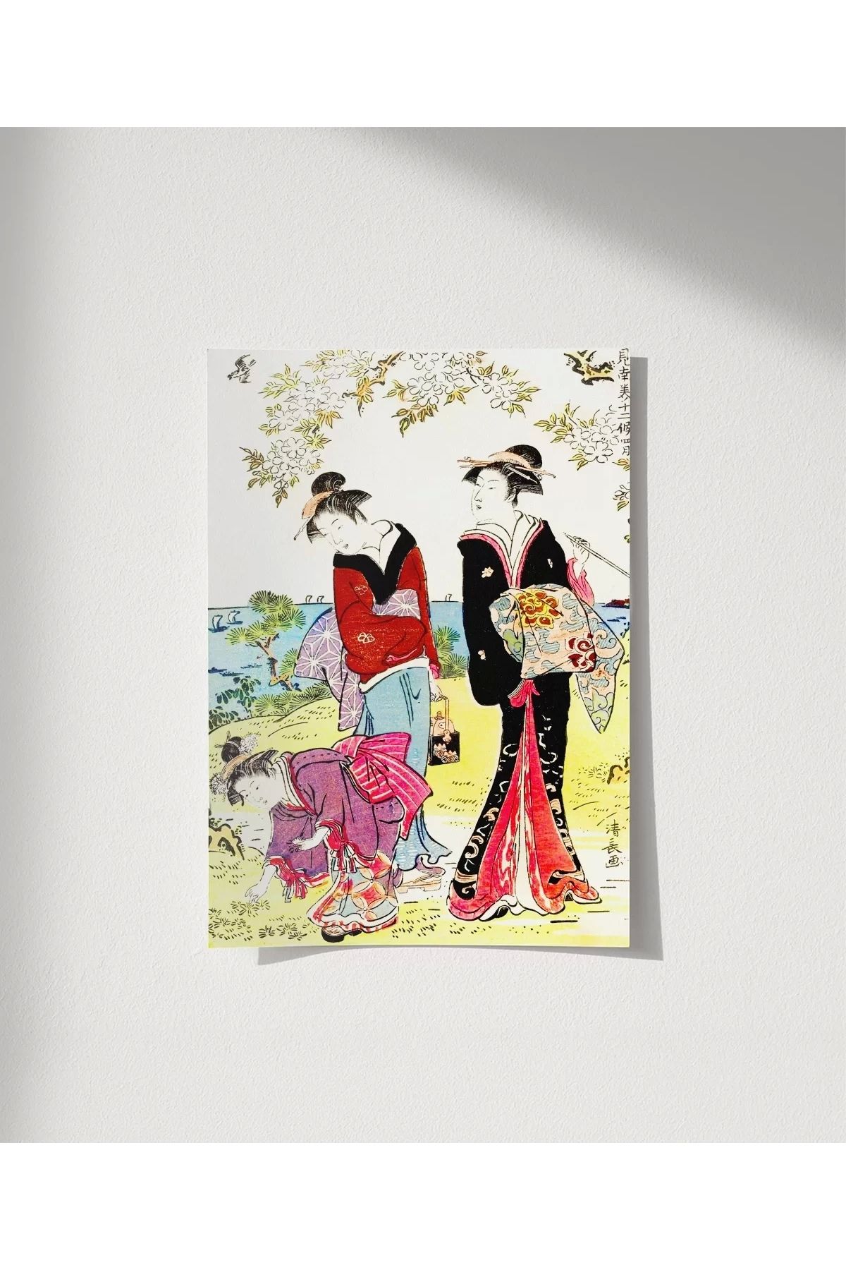 VOGLOO Çerçevesiz Poster Hanami Yürüyüşü