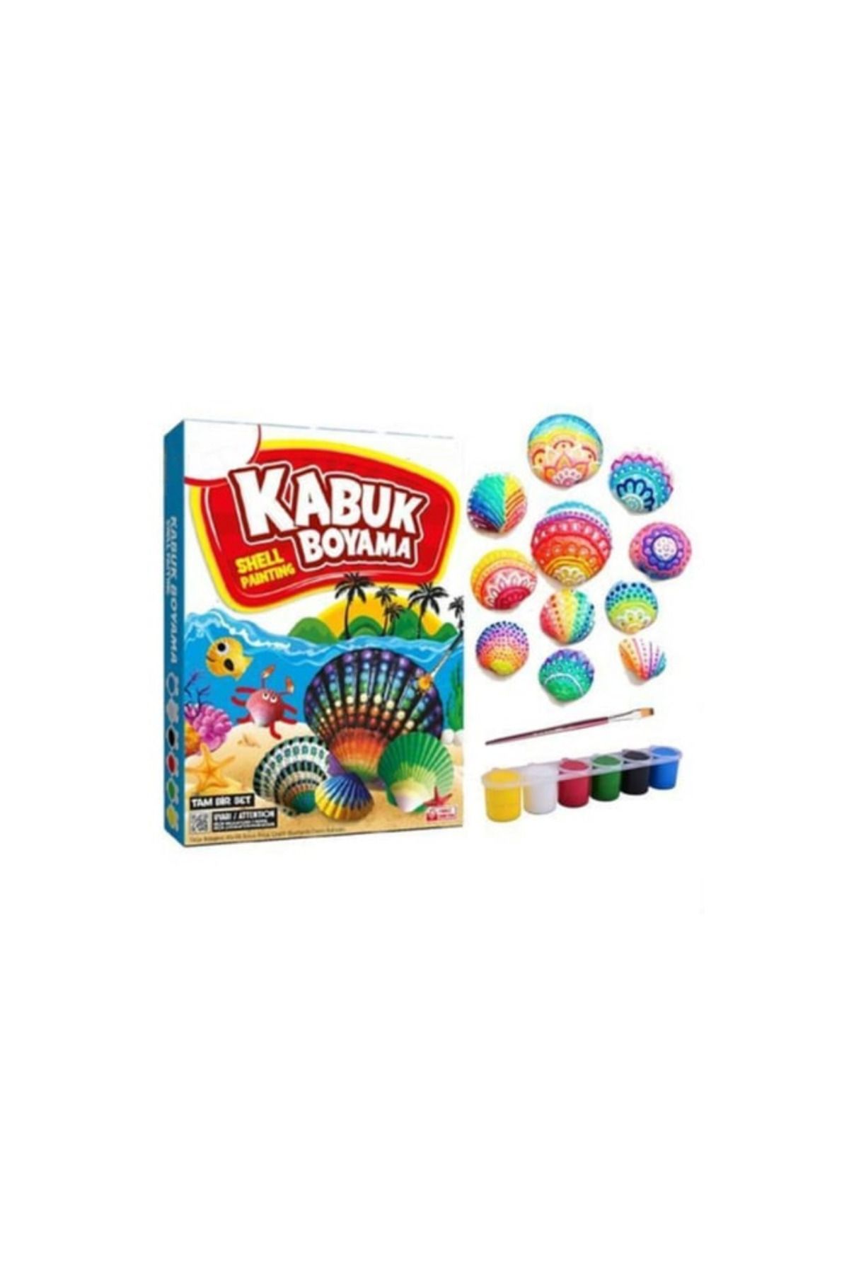 Art Tone MORTOYS EĞLENCELİ ÇOCUKLAR İÇİN AKTİVİTE KABUK BOYAMA SETİ