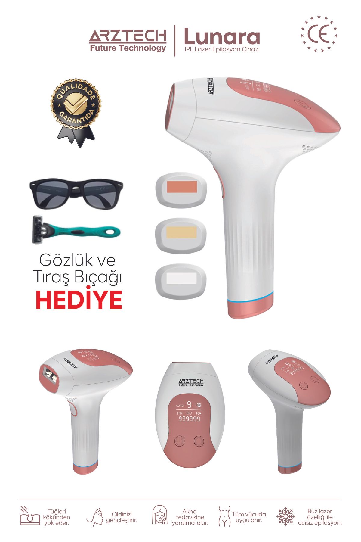 ARZTECH IPL LAZER EPILASYON CİHAZI