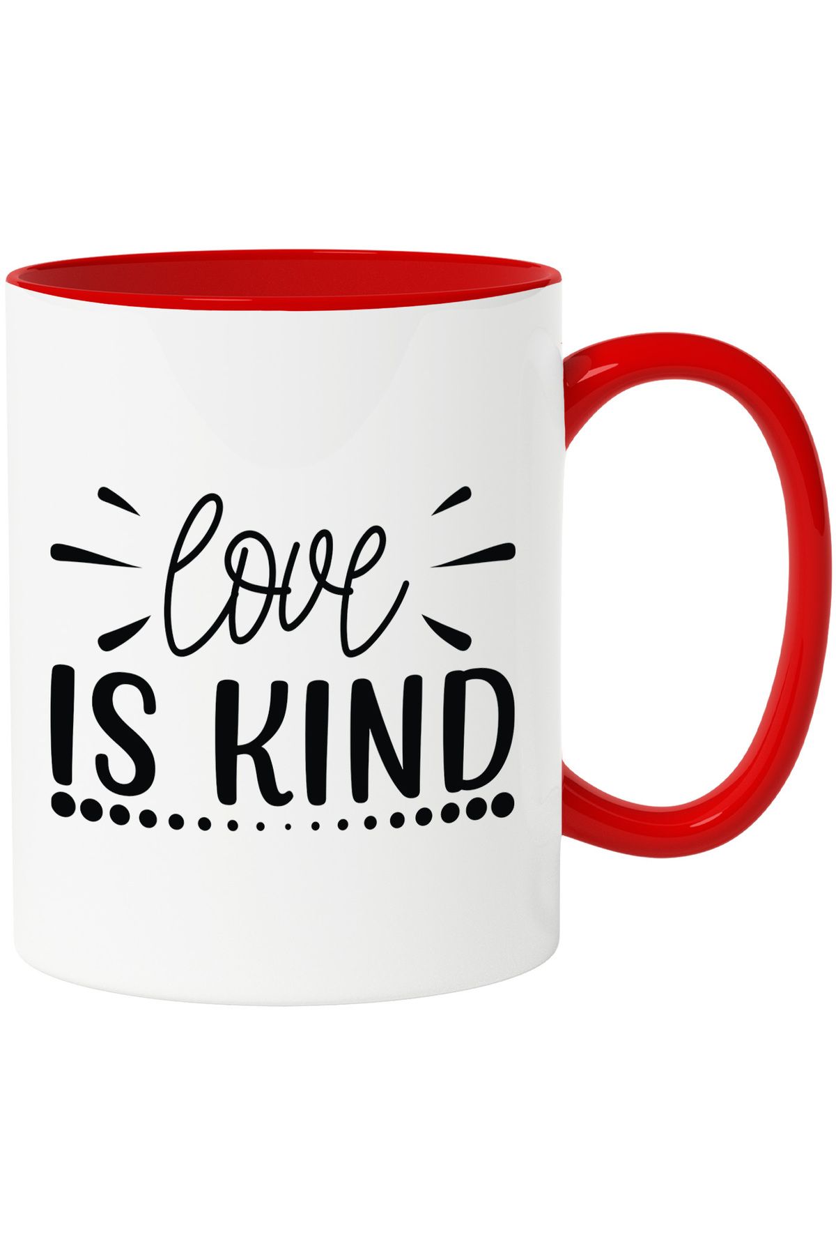StoryGift Romania Cana Cu Textul In Engleza "love Is Kind" - Iubirea Inseamna Bunatate Cu Maner Ro, Cu ,stg - One Size