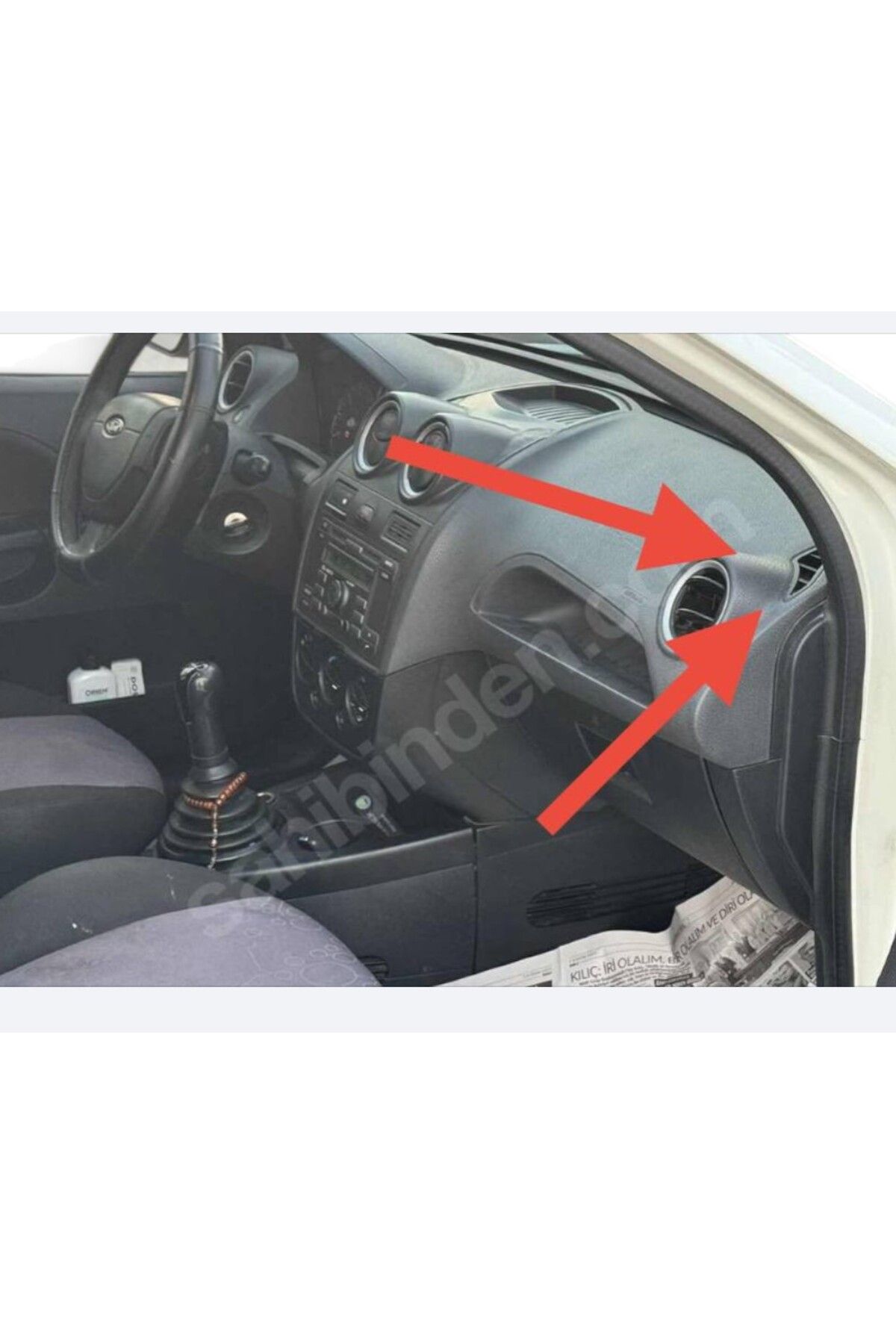 Fabrikasyon Ford Fiesta Cam Havalandırma Izgarası 2003-2009 SAĞ-SOL TAKIM