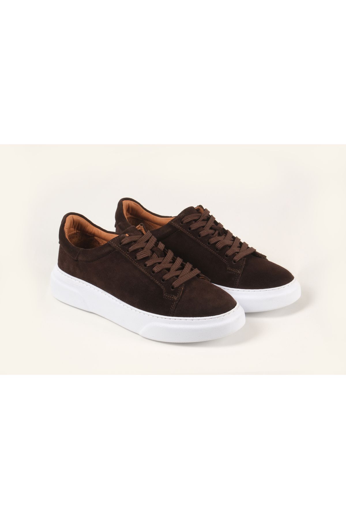 Massa Hakiki Suede Deri Kahve Sneakers