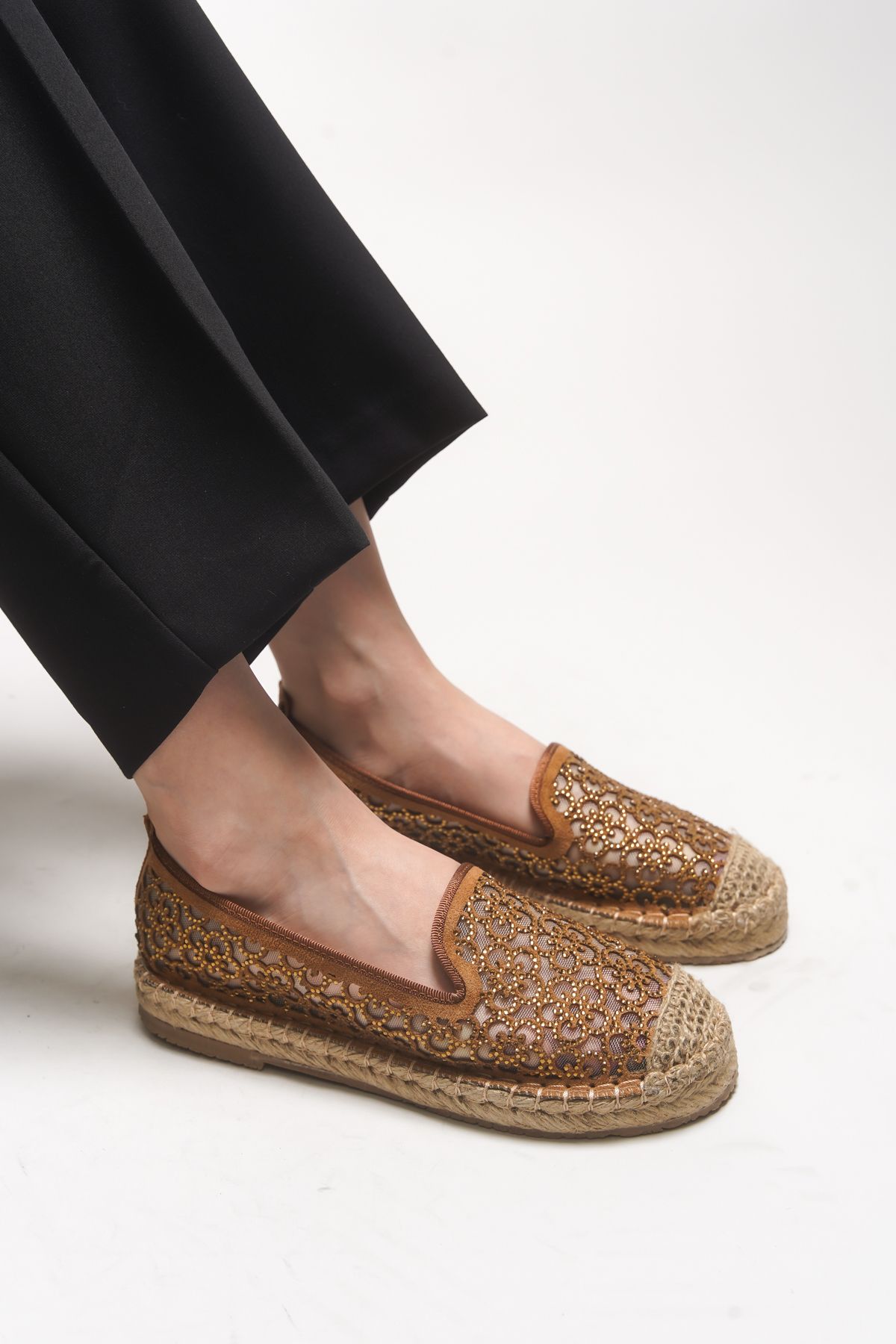 Riccon Jehyeth Kadın Espadril 00128 Taba