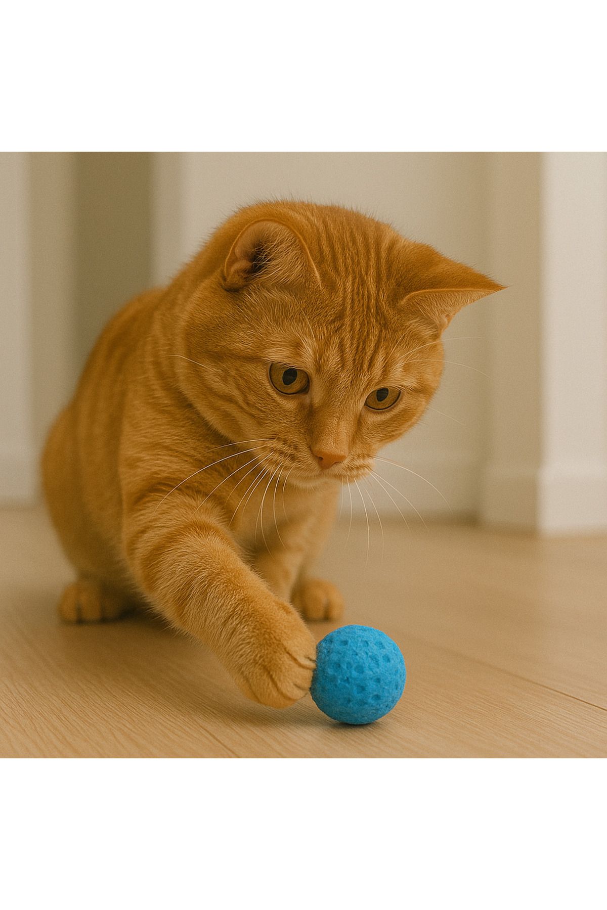 Fauna Pet Supplies Sünger Kedi Oyuncağı – Yumuşak ve Sessiz Top (4cm)