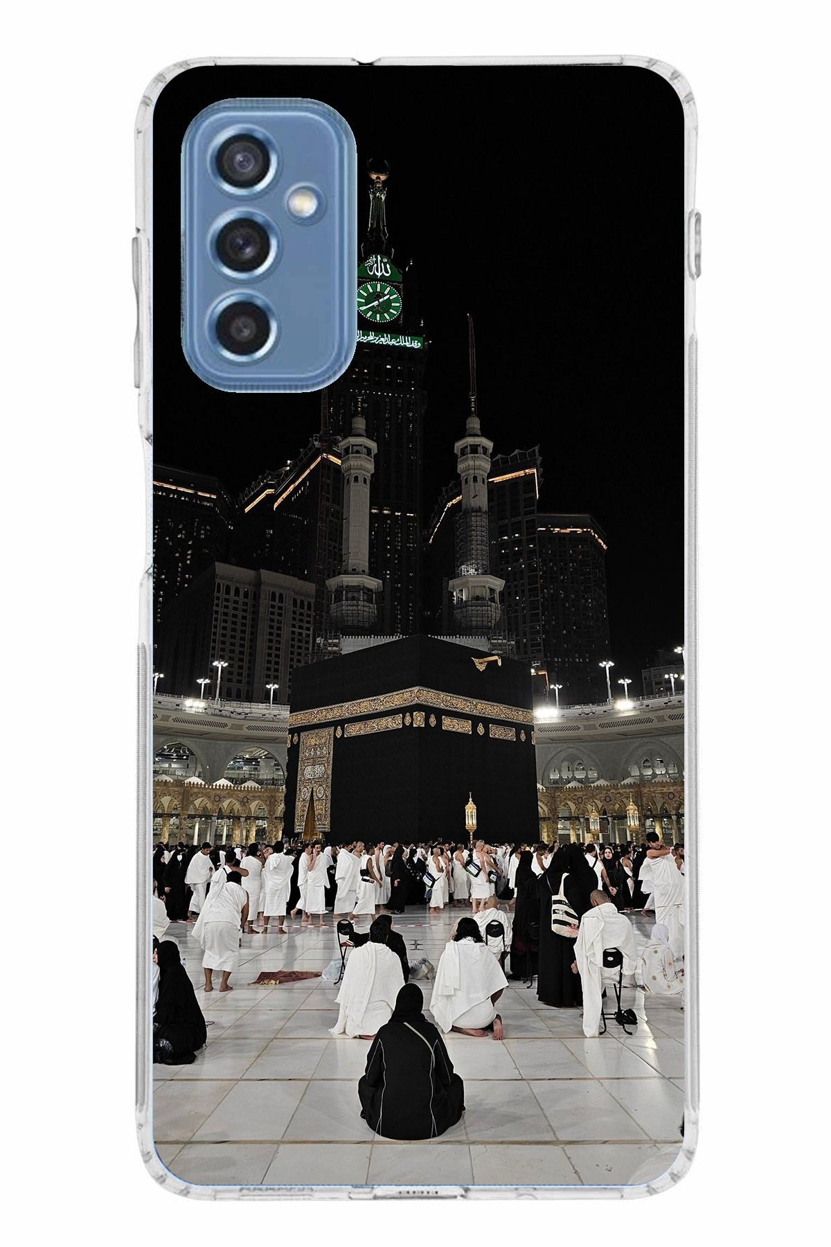 TechTree Samsung Galaxy M52 Uyumlu Kabe Umre Şeffaf Silikon Kılıf