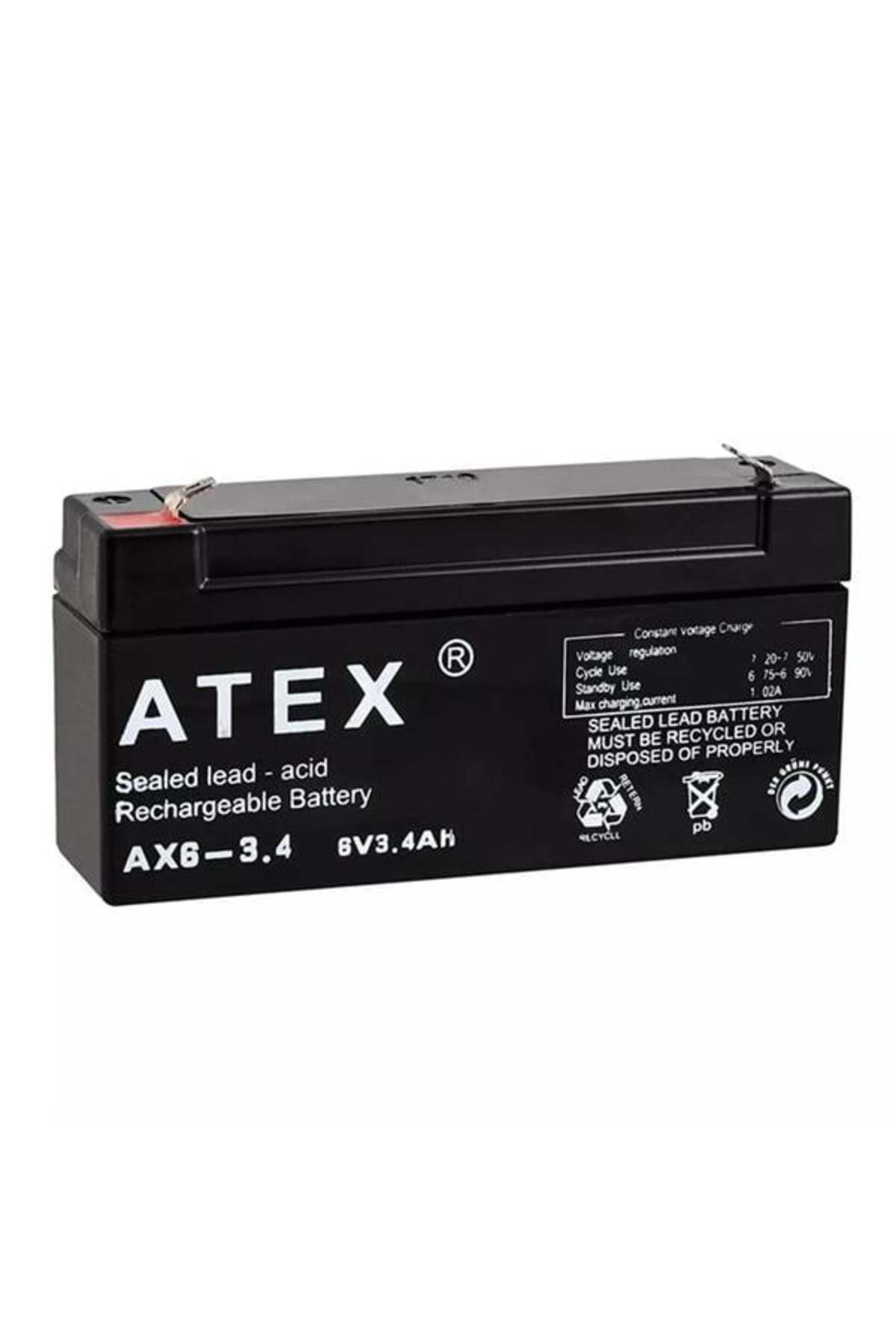 robotrend 6 Volt - 3.4 Amper Yatık Akü
