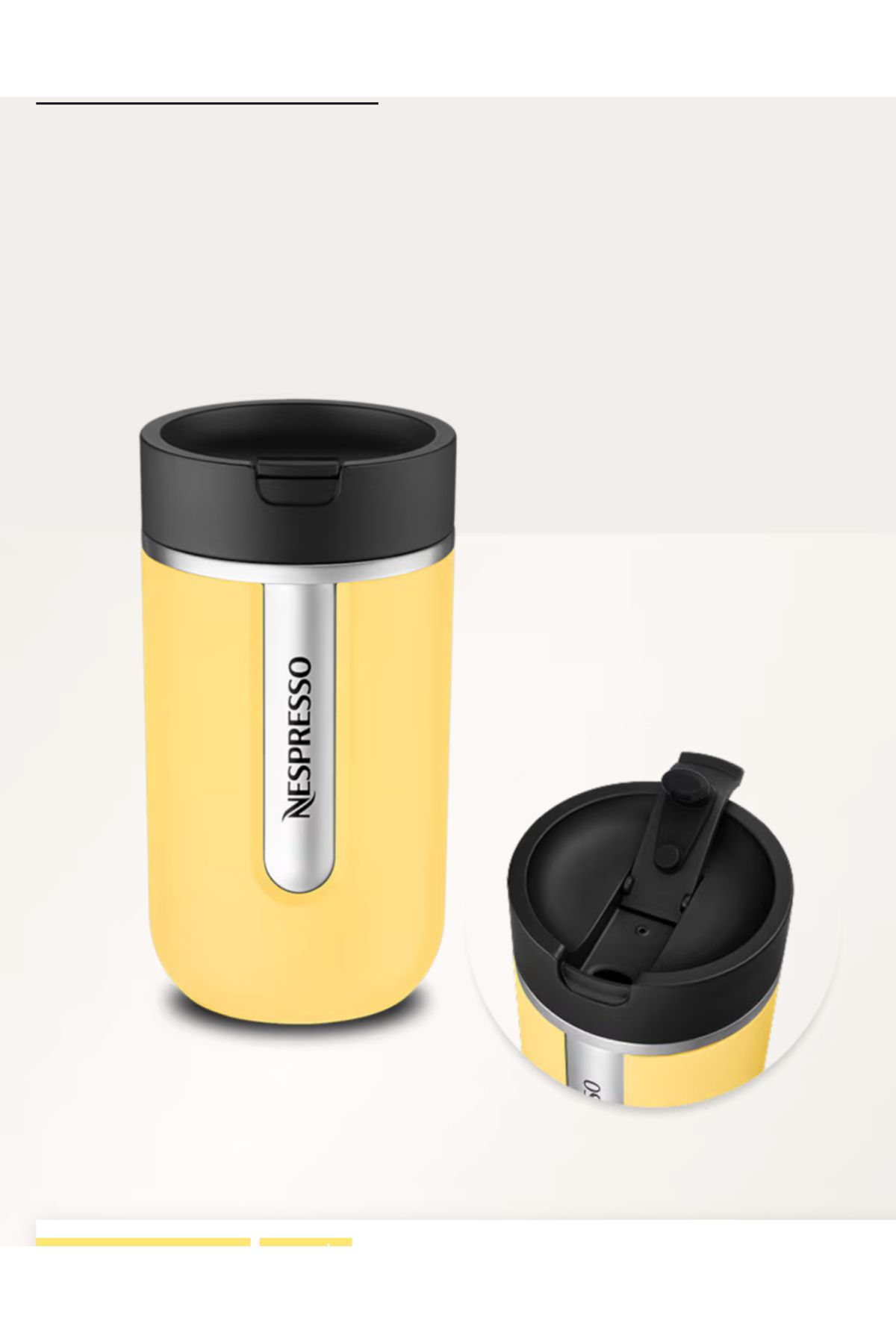Nespresso Travel Termos Small, City Sun Yellow 300ml
