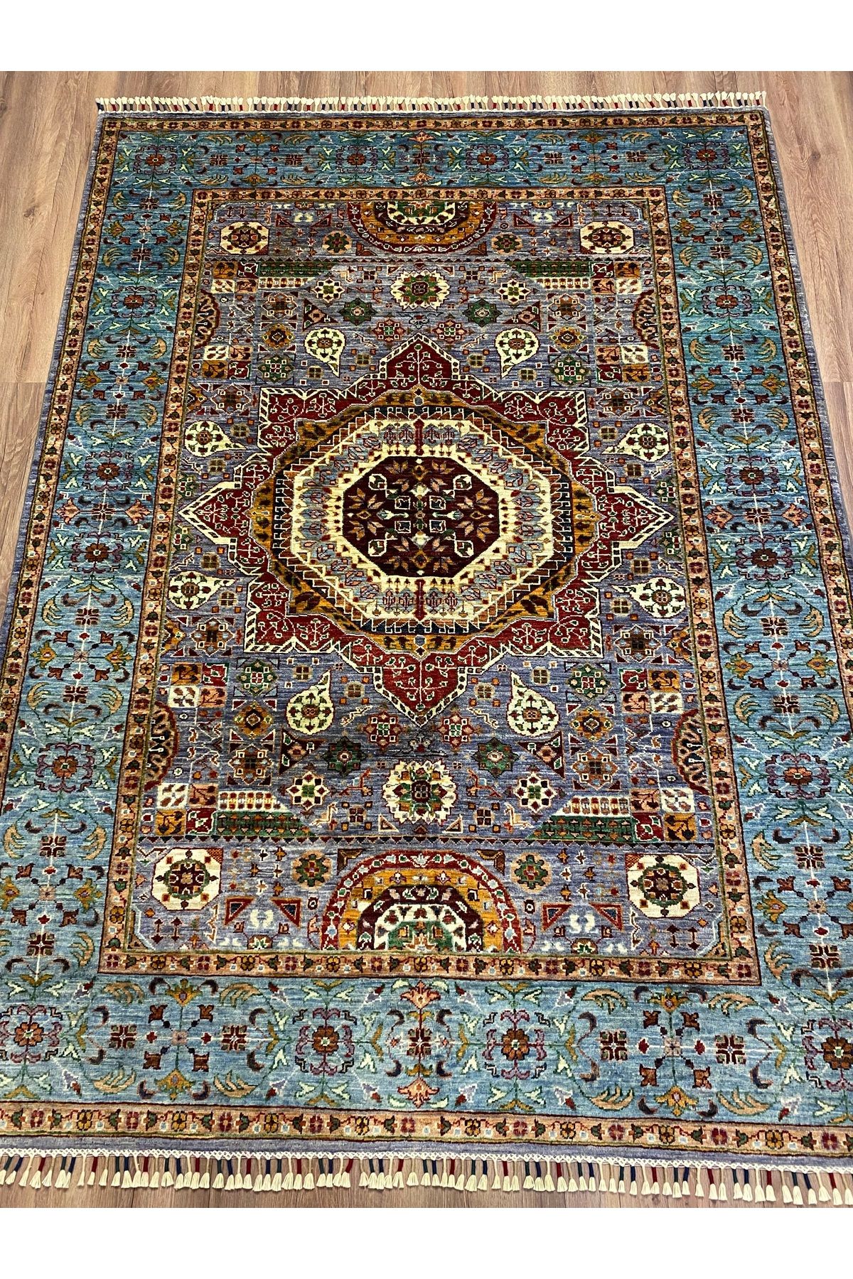 fethiyehalıkilim El Dokuma Afgan Memlük Halısı –%100 Yün %100 El Dokuma Naturel Dekoratif Halı El İşi Özgün Tasarım