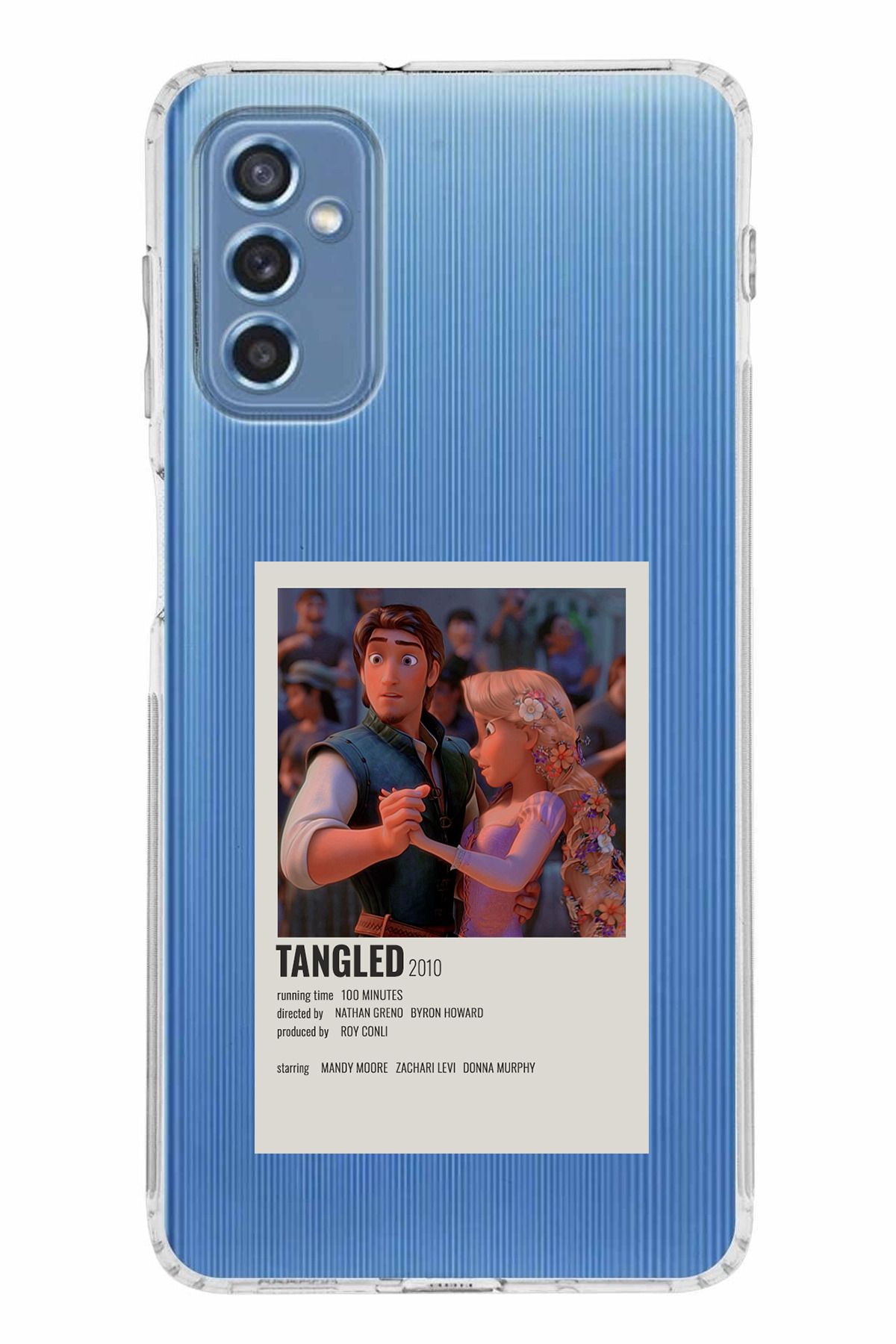 TechTree Samsung Galaxy M52 Uyumlu Rapunzel Tangled Tasarımlı Şeffaf Silikon Kılıf