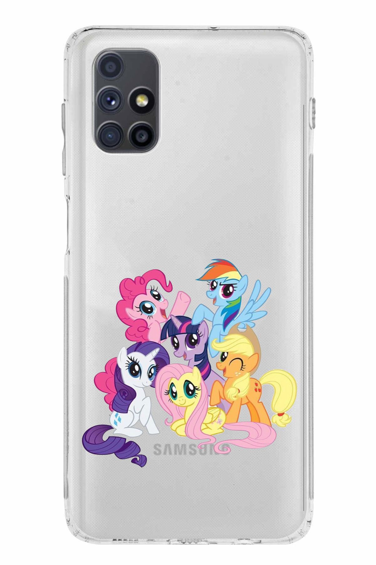 TechTree Samsung Galaxy M51 Uyumlu My Little Pony: Arkadaşlık Sihirlidir Tasarım Şeffaf Silikon Kılıf