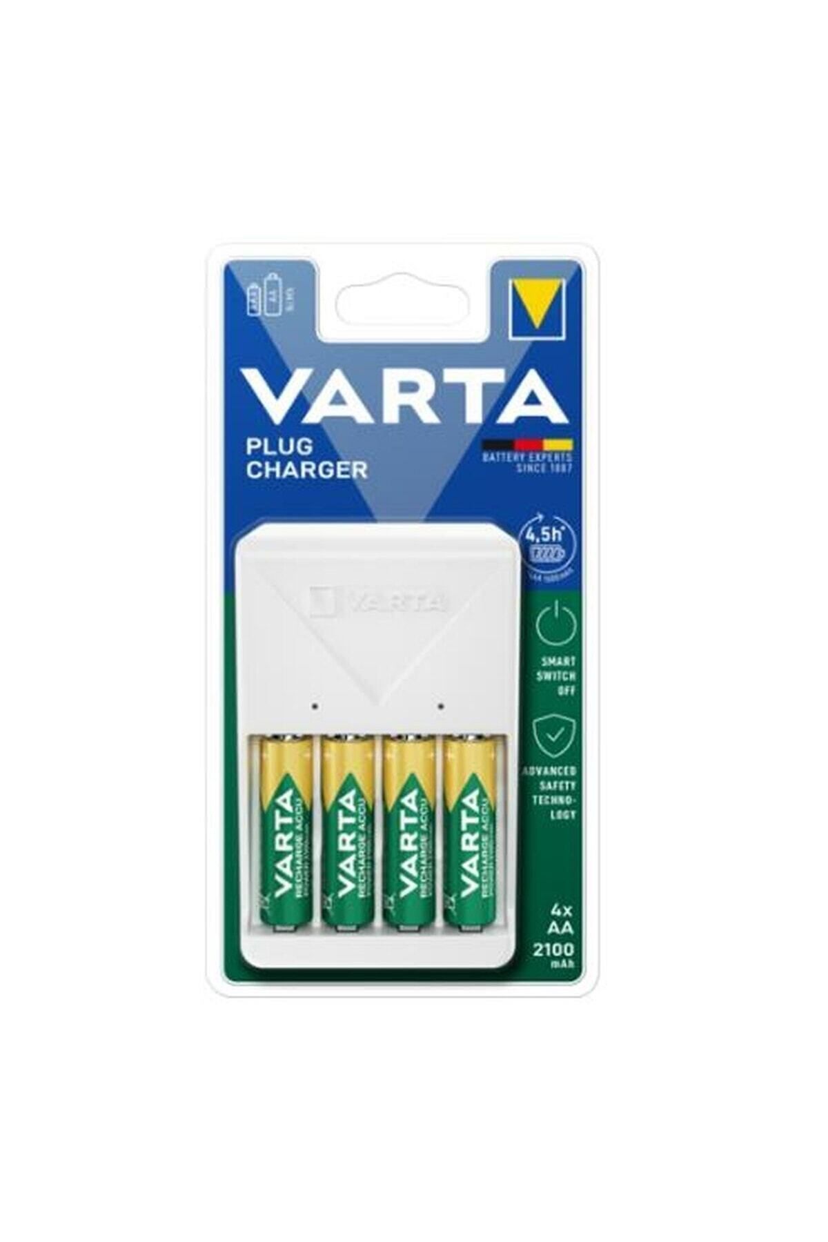 Varta ,Yeni Nesil Şarj Cihazı Ve 4 Adet PİL 2100mAH