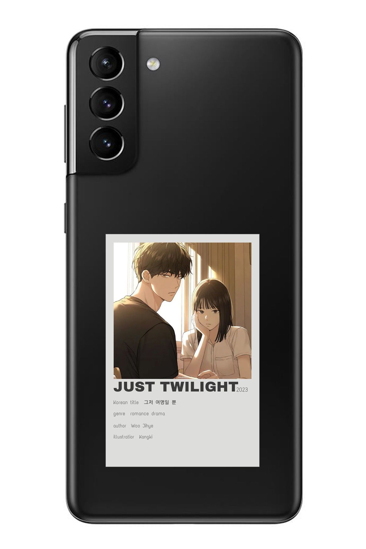 TechTree Samsung Galaxy S21 PLUS Uyumlu Just Twilight Tasarımlı Şeffaf Silikon Kılıf