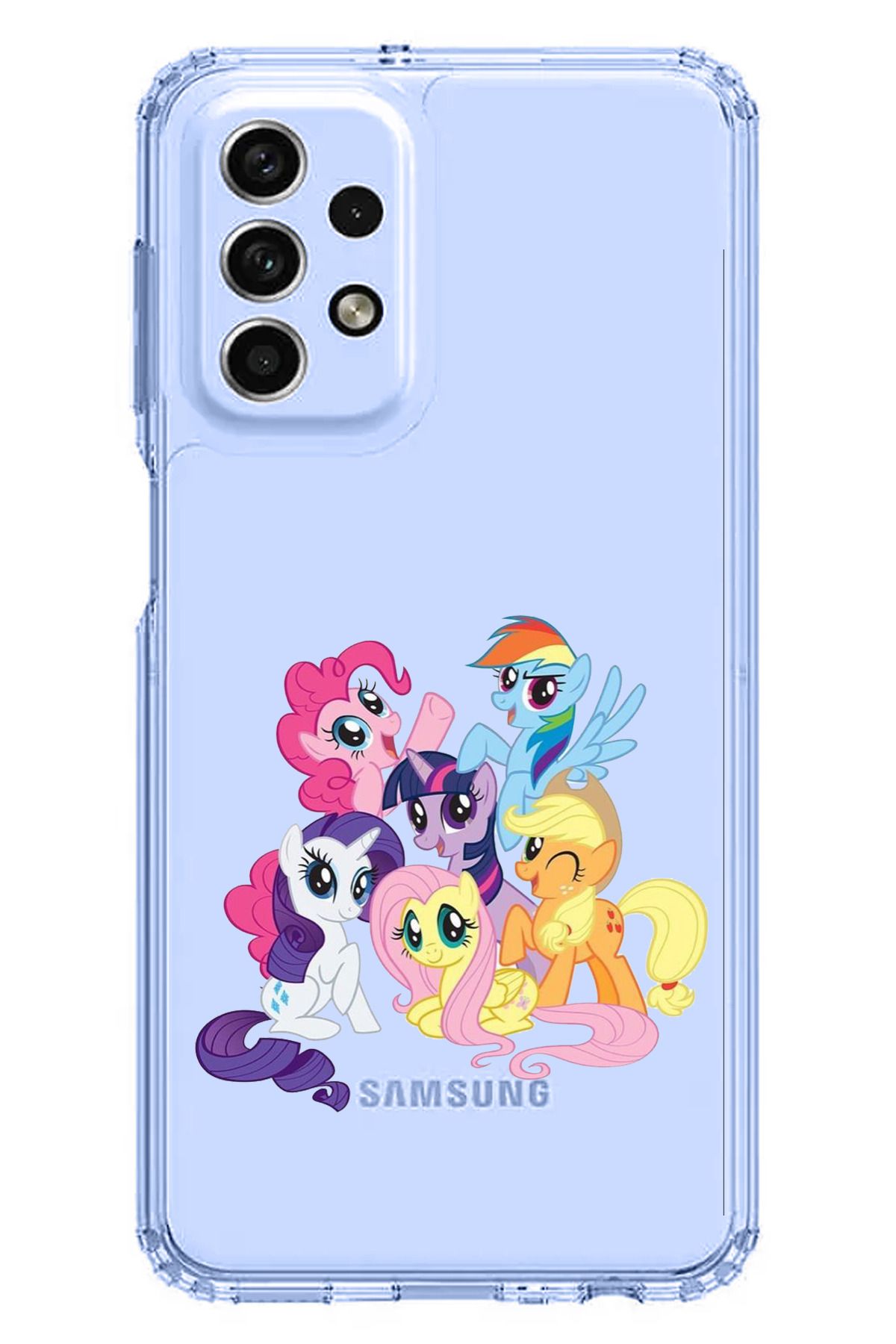 TechTree Samsung Galaxy A33 Uyumlu My Little Pony: Arkadaşlık Sihirlidir Tasarım Şeffaf Silikon Kılıf