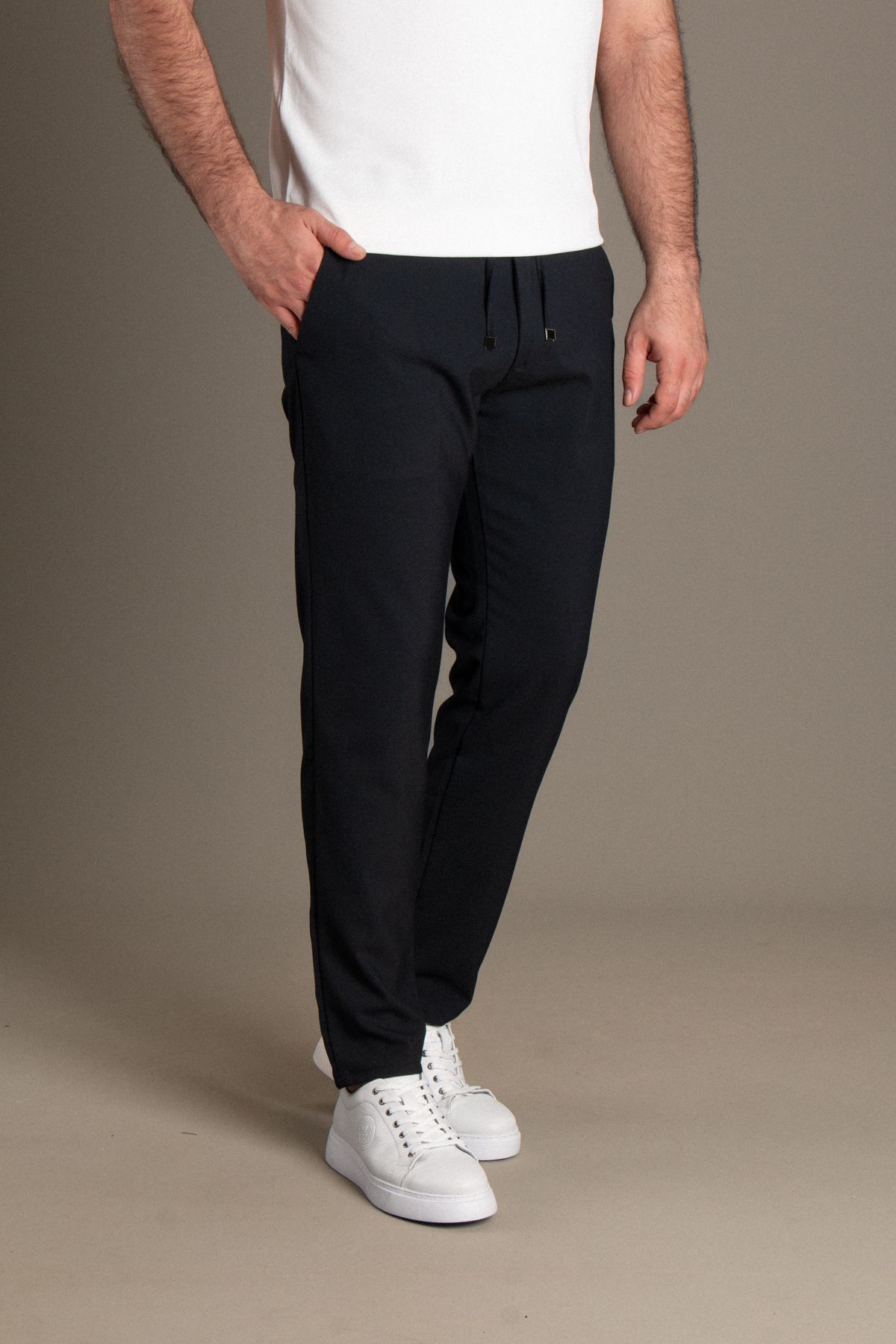 JR9 ERKEK LACİVERT İPLİ JOGGER PANTOLON