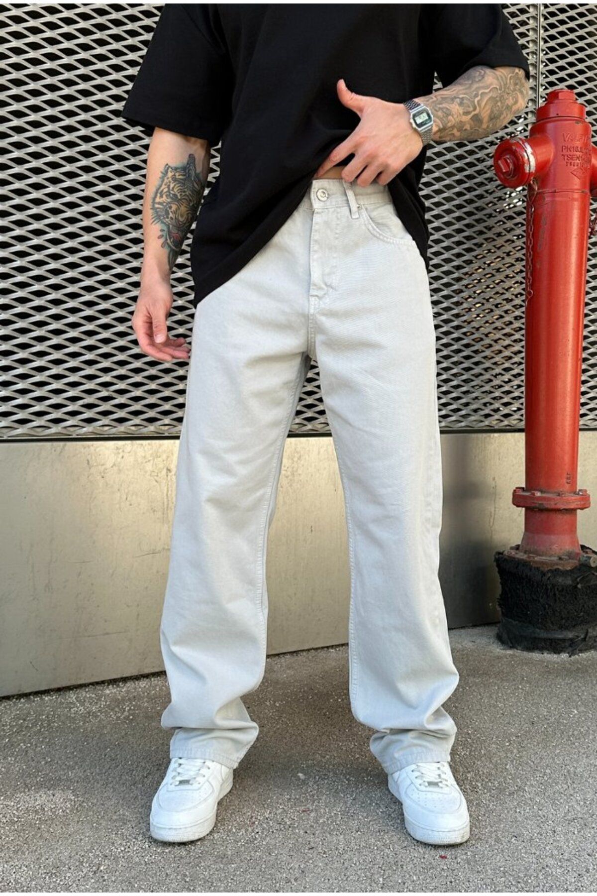 serline Basic Baggy Pantolon