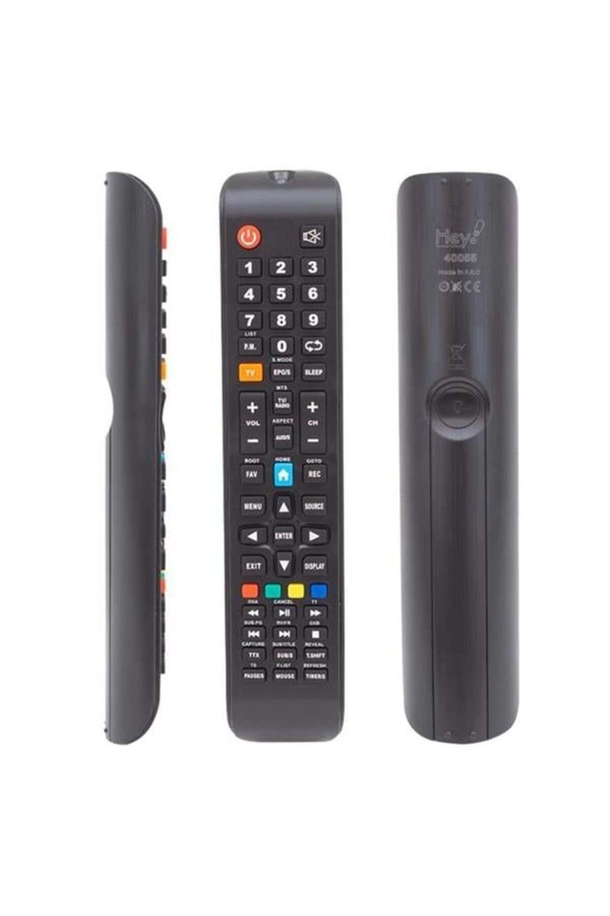 DENİZBİLİŞİM Hey Skytech Sarı Tv Tuşlu Smart Lcd Led Tv Kumanda