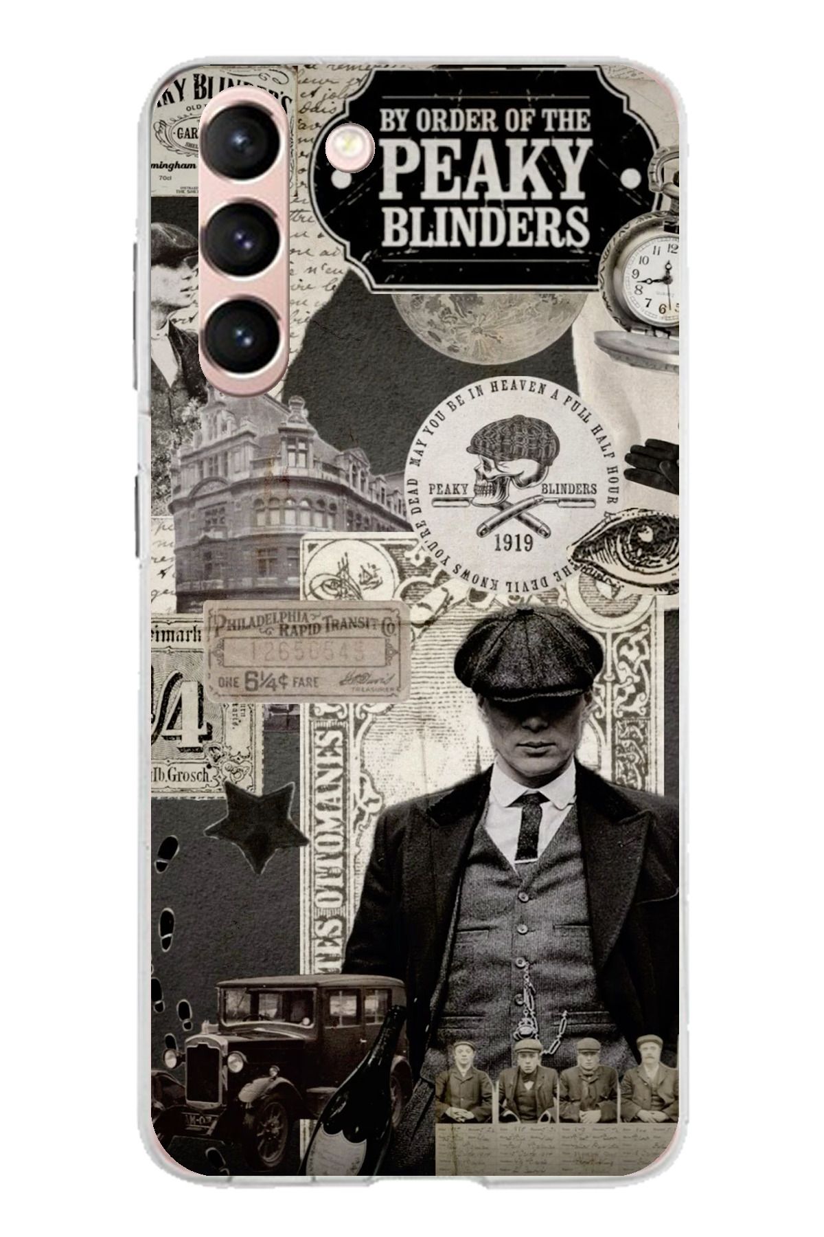 TechTree Samsung Galaxy S21 Uyumlu Peaky Blinders Şeffaf Silikon Kılıf