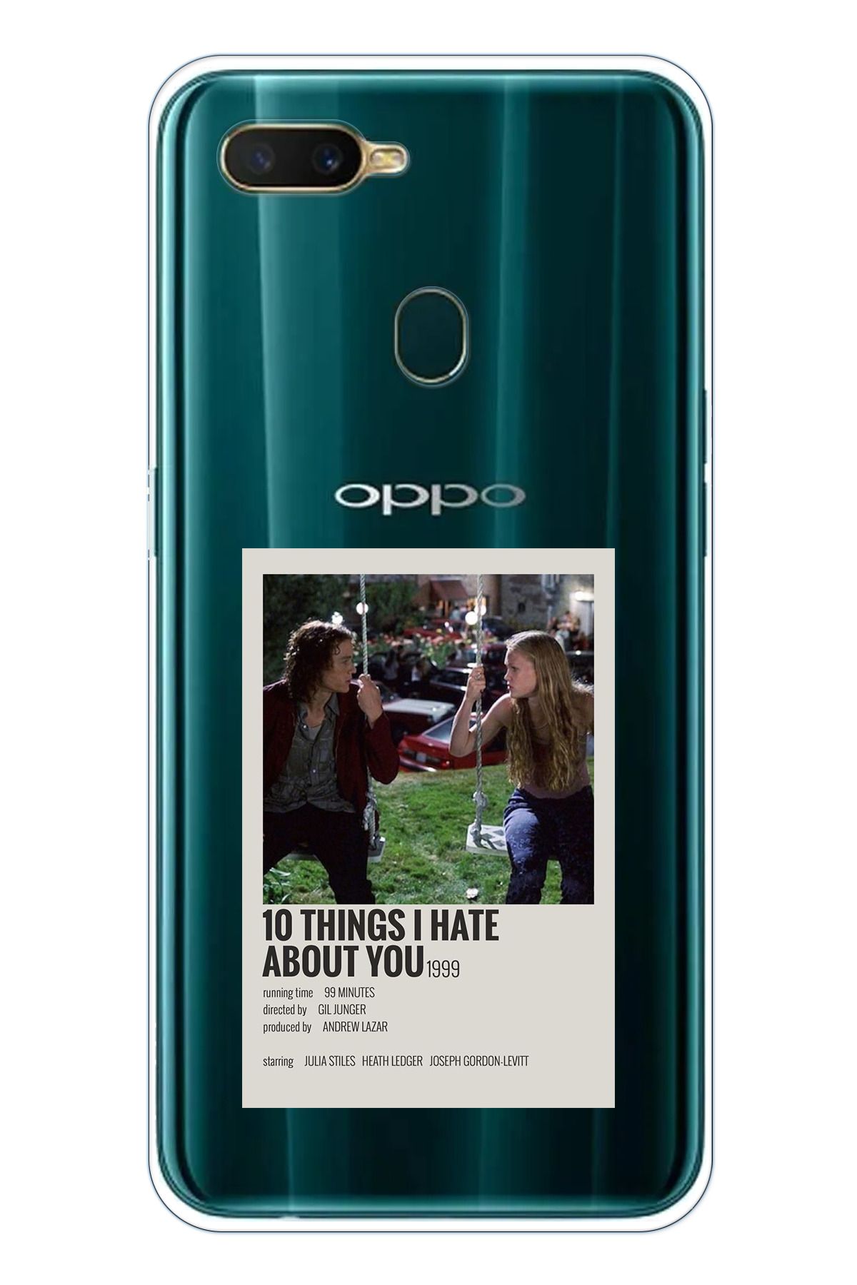 TechTree Oppo A5S- AX7 - A12 Uyumlu 10 things i hate about you Tasarımlı Şeffaf Silikon Kılıf