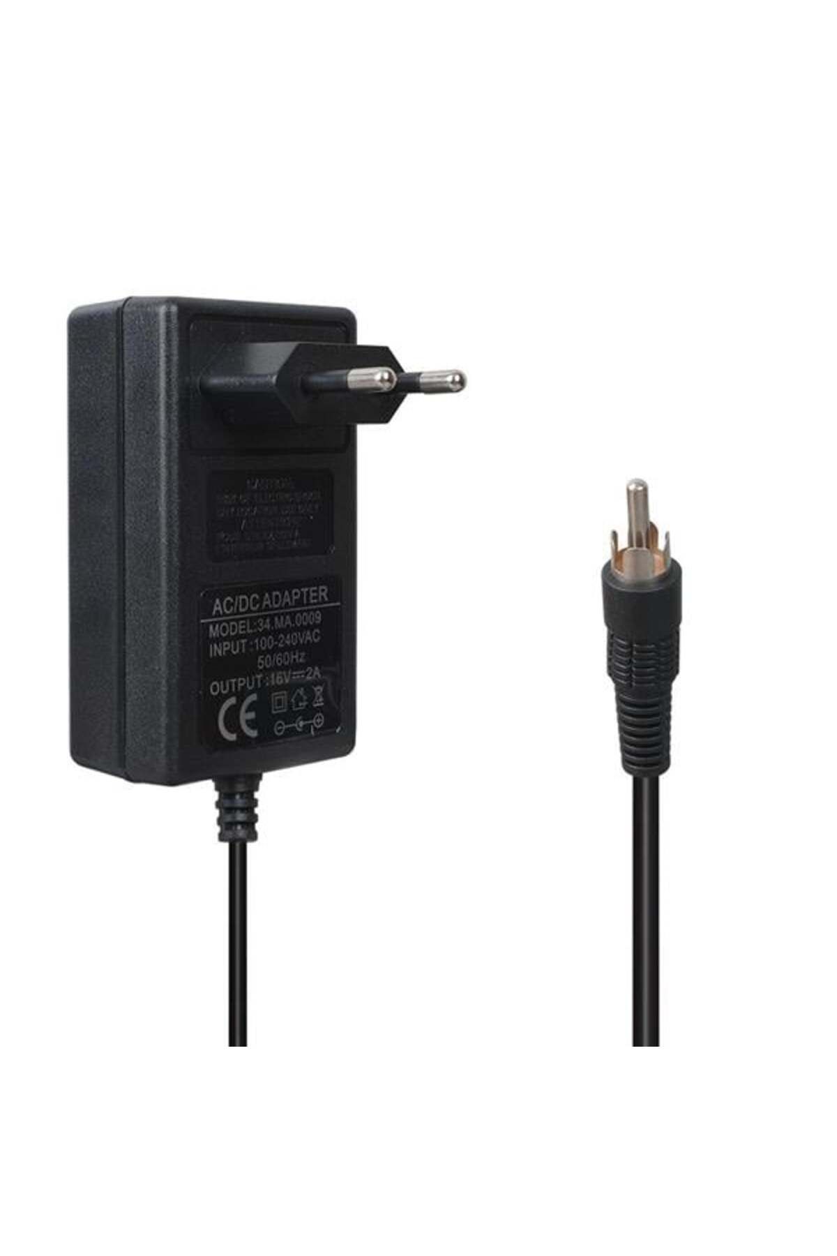 robotrend Pm-4735 16 Volt - 2 Amper Tos Fişli Rca Uçlu Priz Tipi Santral Adaptörü