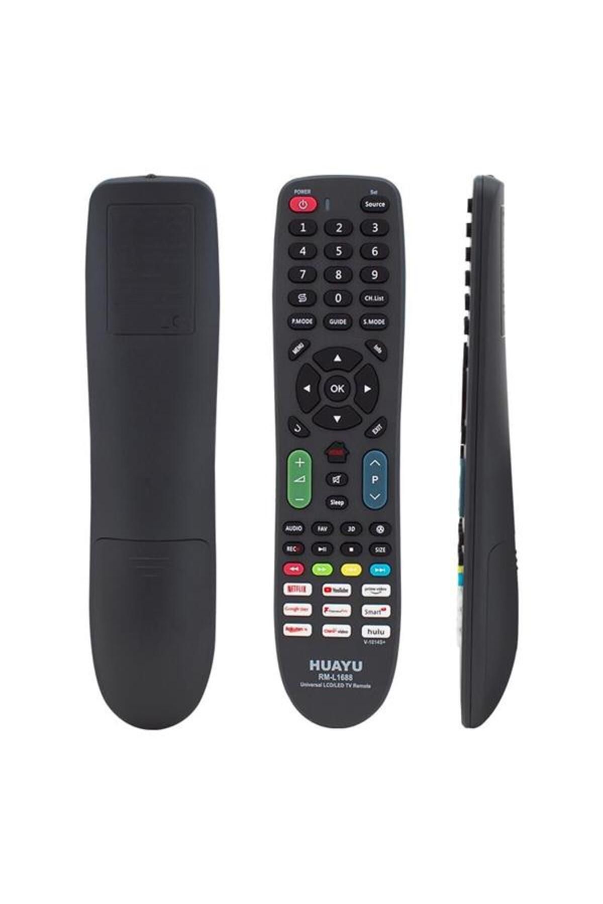 DENİZBİLİŞİM Huayu Rm-L1688 Plus (V-1014S+) Netflix-Youtube-Prime Video-Google Play Tuşlu Universal Lcd Led Tv K
