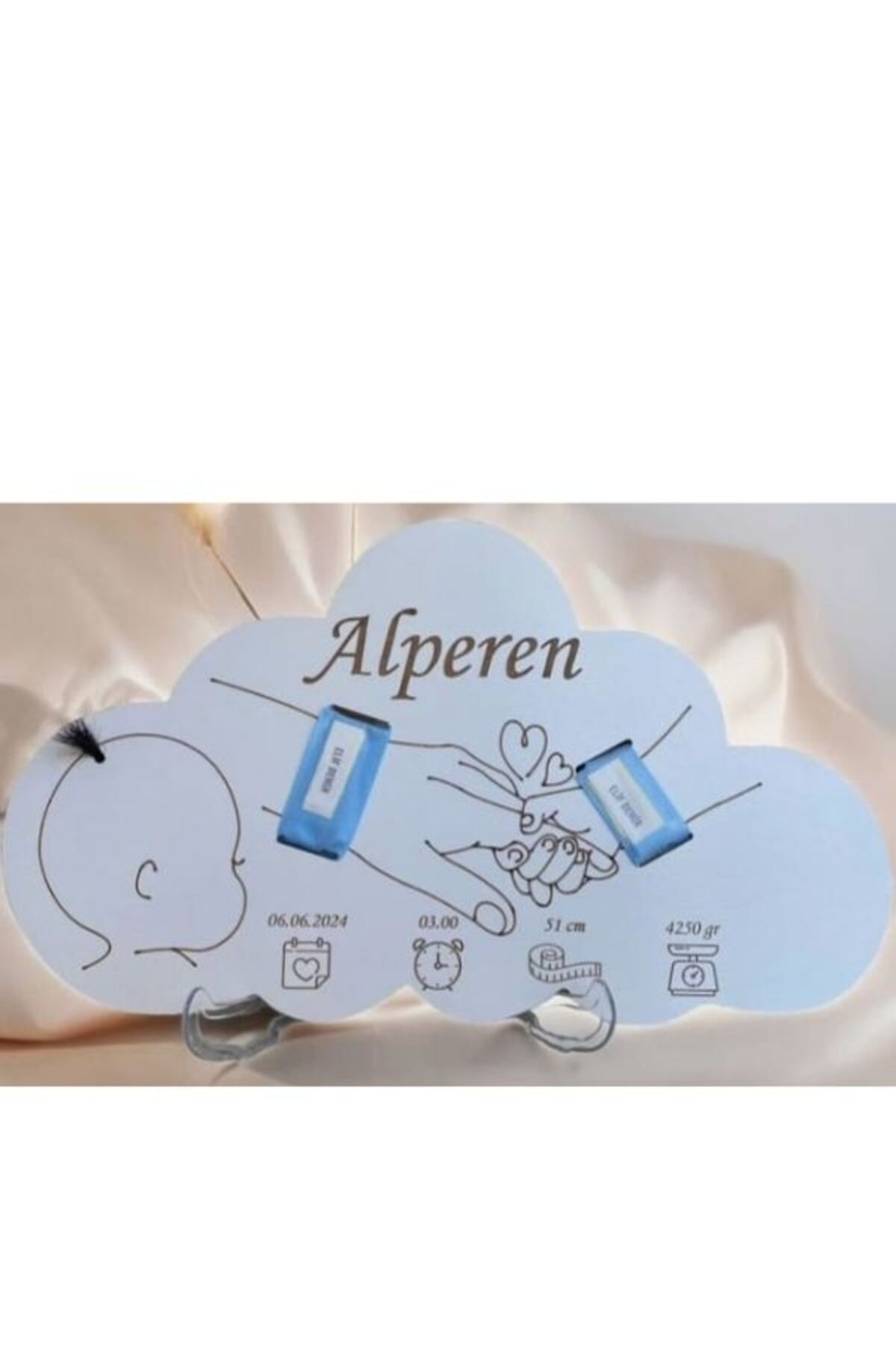 mystore yeni doğan bebek hediyelik dekoratif mdf kesim süs bebek bileklik baby shower,kırk uçurma