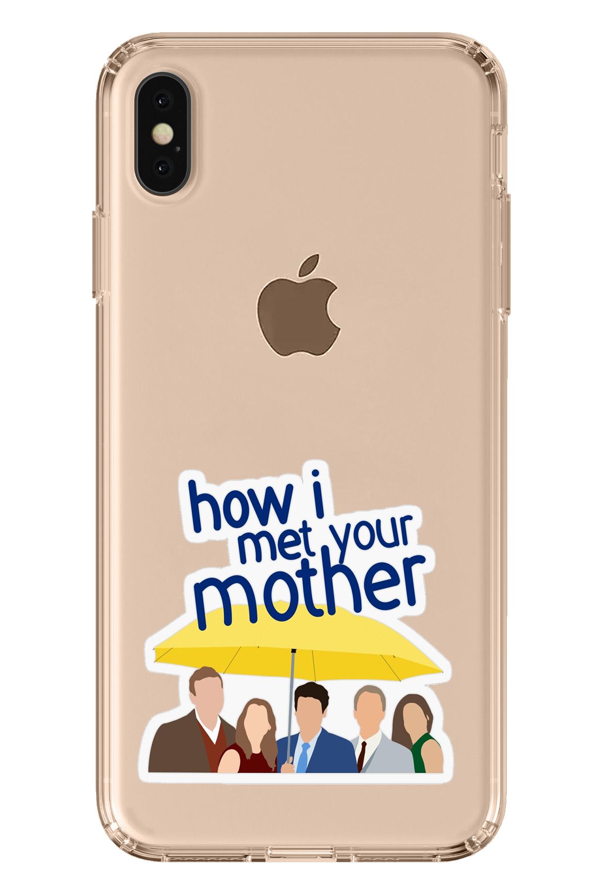 TechTree iPhone XS MAX Uyumlu How i met your mother Minimalist Tasarımlı Şeffaf Silikon Kılıf