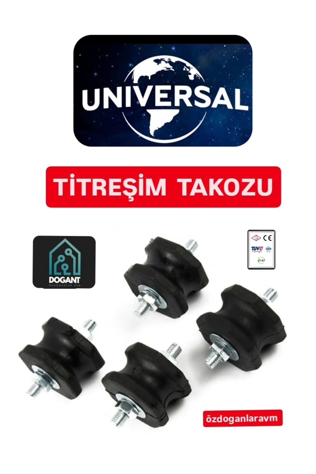 dogant özdoğanlar avm ÜNİVERSAL Klima Titreşim Takozu 4'lü Vidalı Takım
