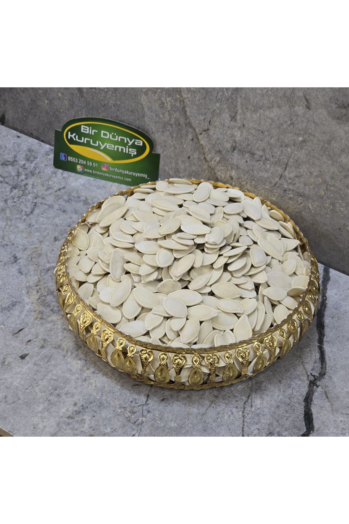 Bir Dünya Kuruyemiş Jumbo Kabak Çekirdeği Tuzlu 400 G