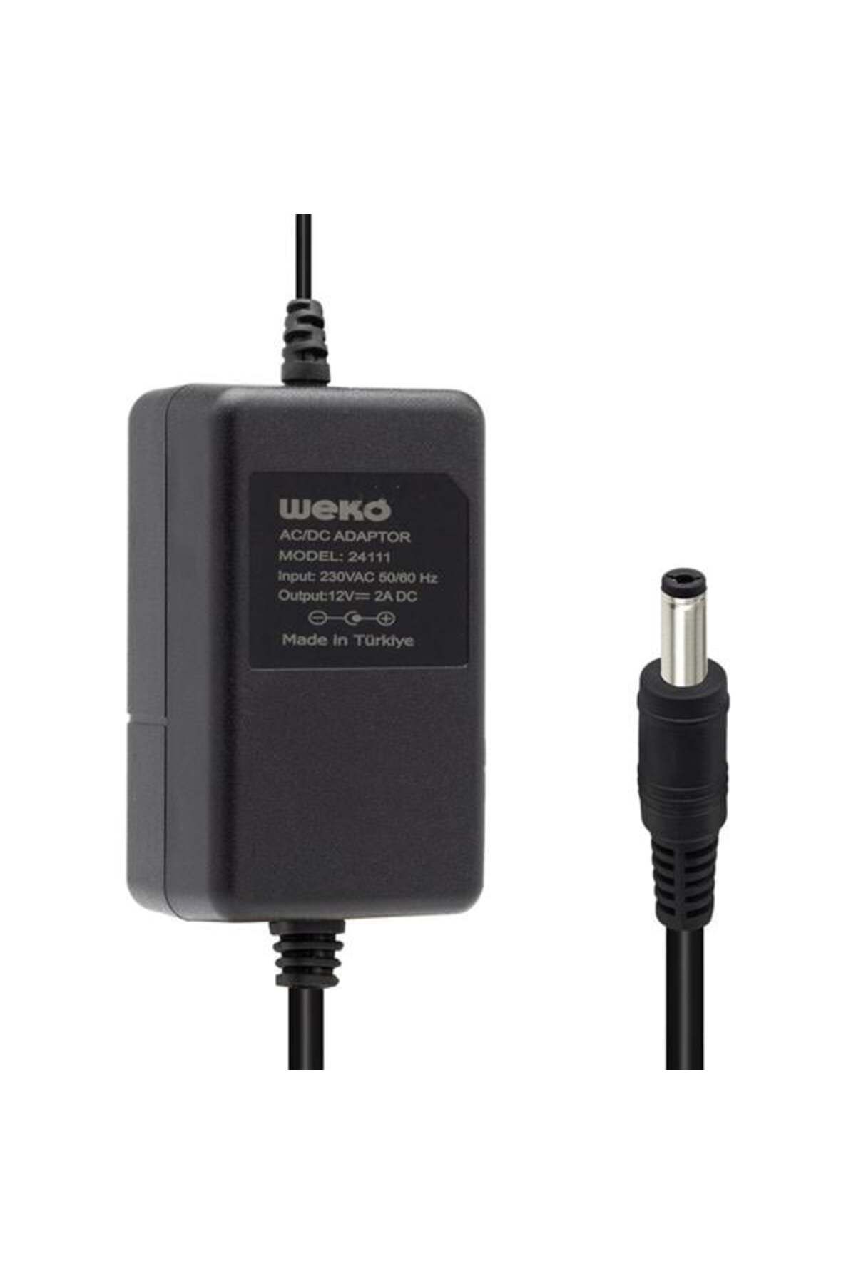 robotrend 12 Volt 2 Amper 5.5*2.1 Uçlu Yerli Üretim Plastik Kasa Masaüstü Adaptör