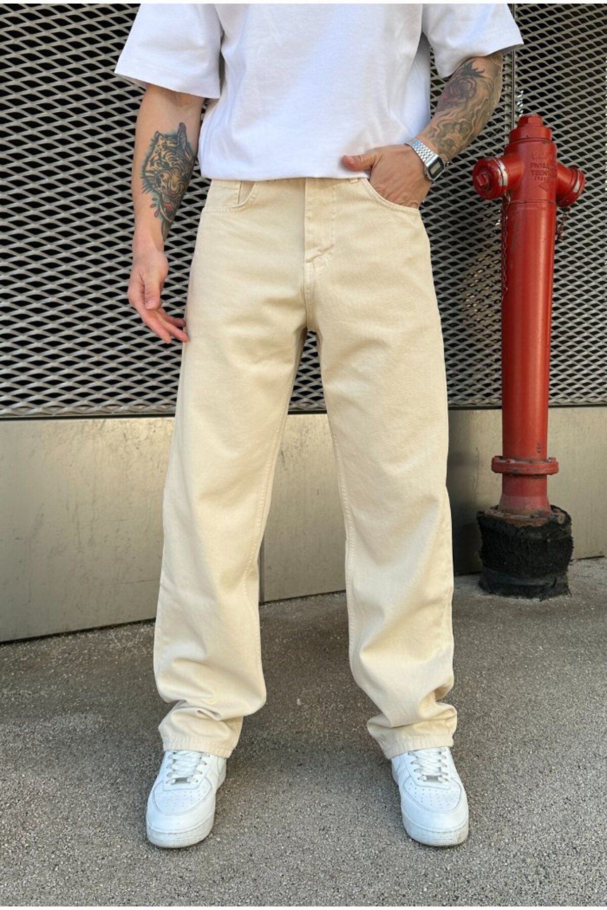serline Basic Baggy Pantolon
