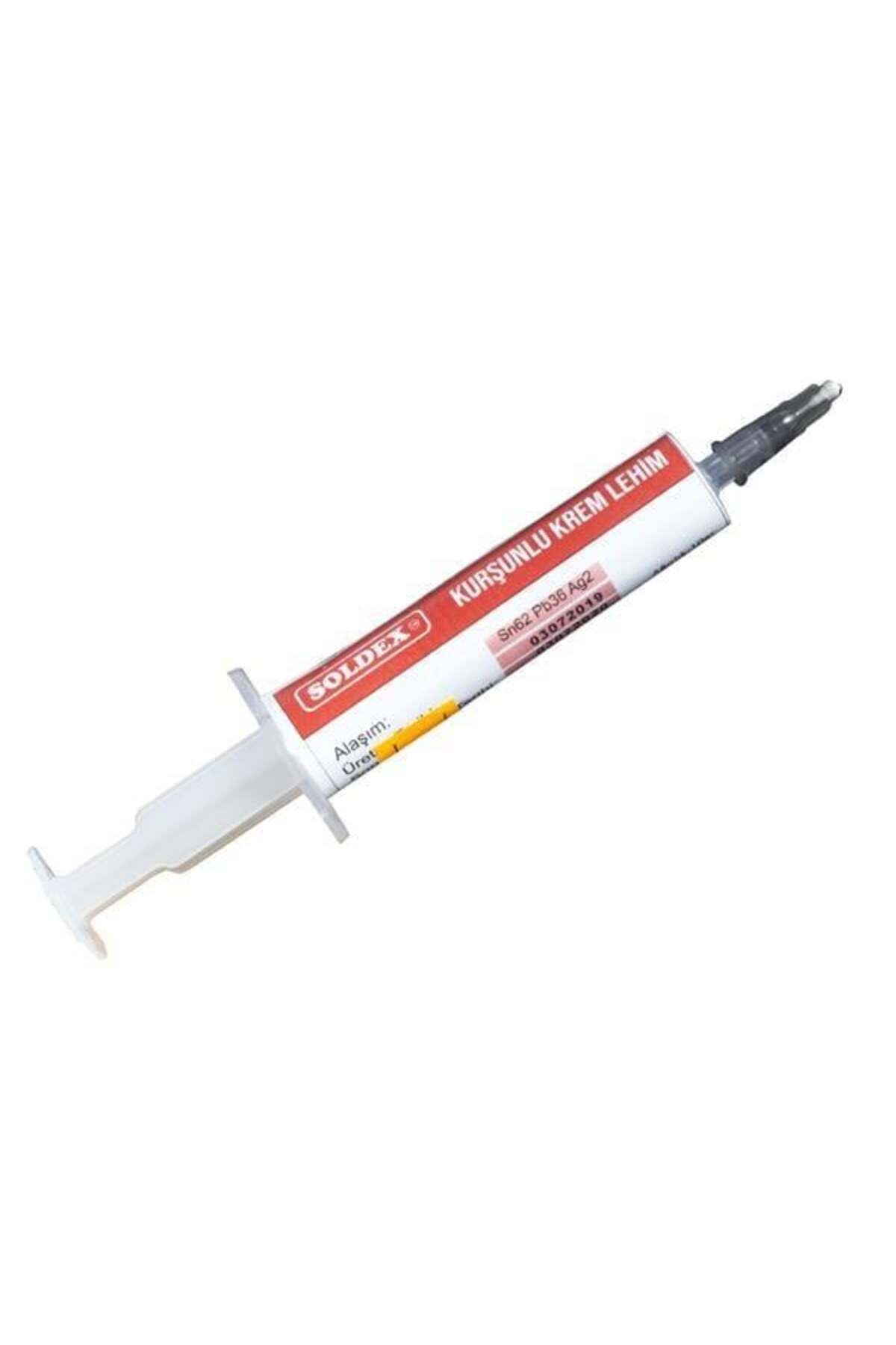 YİĞİTAUTOCLASS Soldex Kurşunlu 10 Gr. Krem Lehim Şırınga