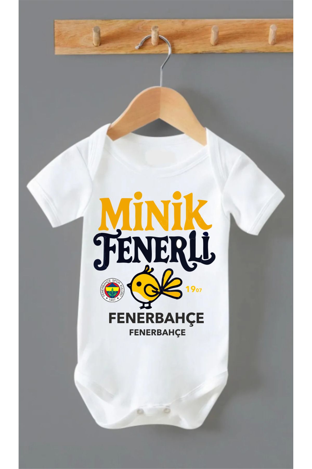 Outdoor One %100 Organik PAMUK MİNİK F BASKILI BEBEK BODY