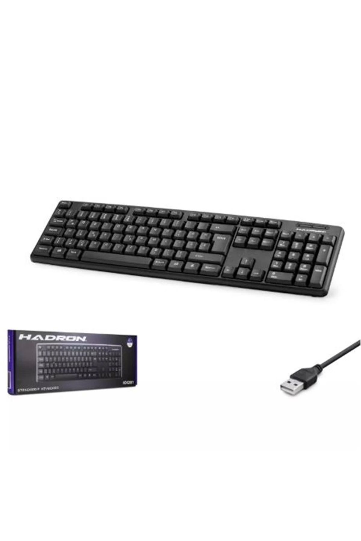 NODAR HADRON HDX2601 KABLOLU STANDART KLAVYE F SİYAH