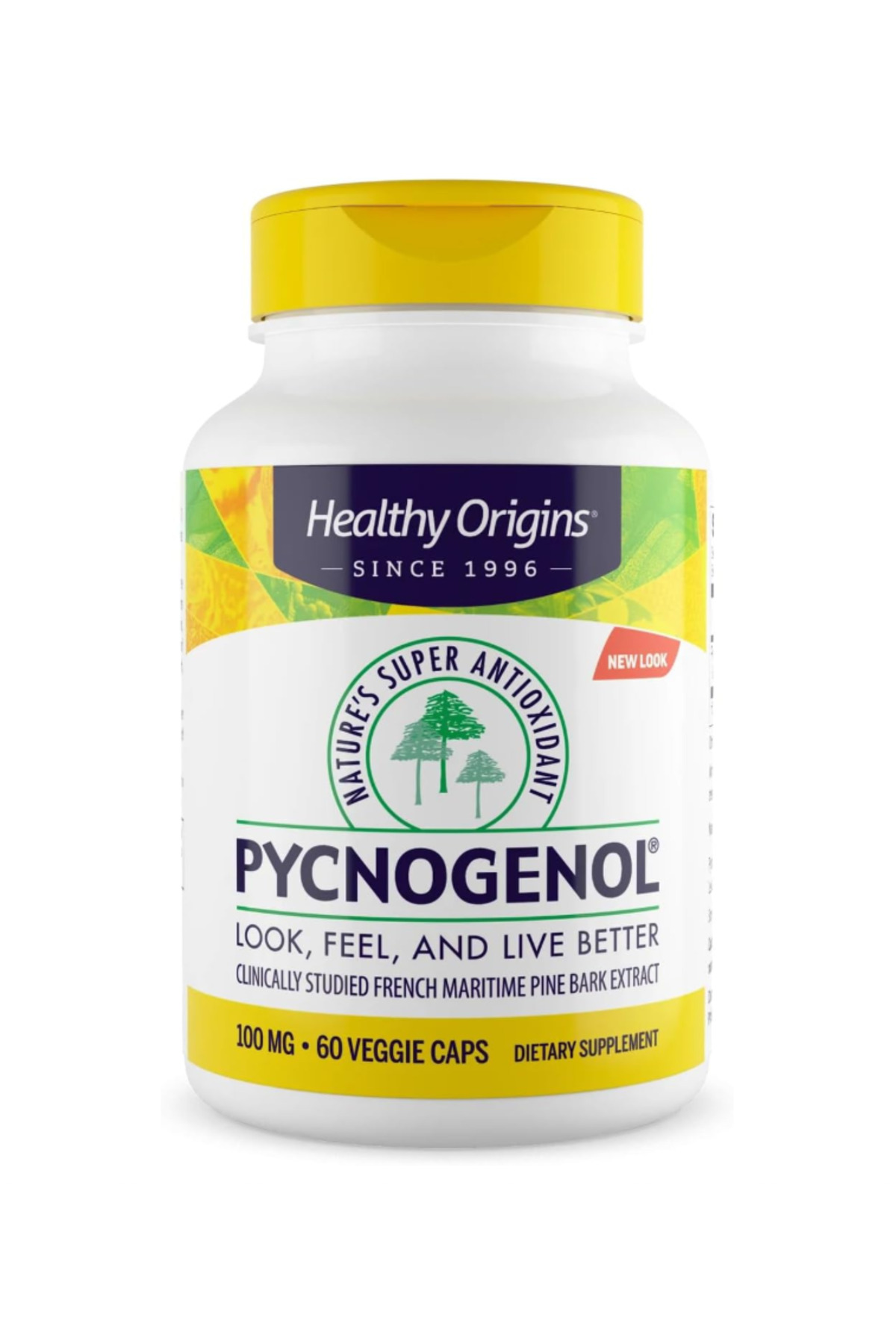 HEALTHY ORIGINS Pycnogenol 100 mg (Nature's Super Antioxidant ...