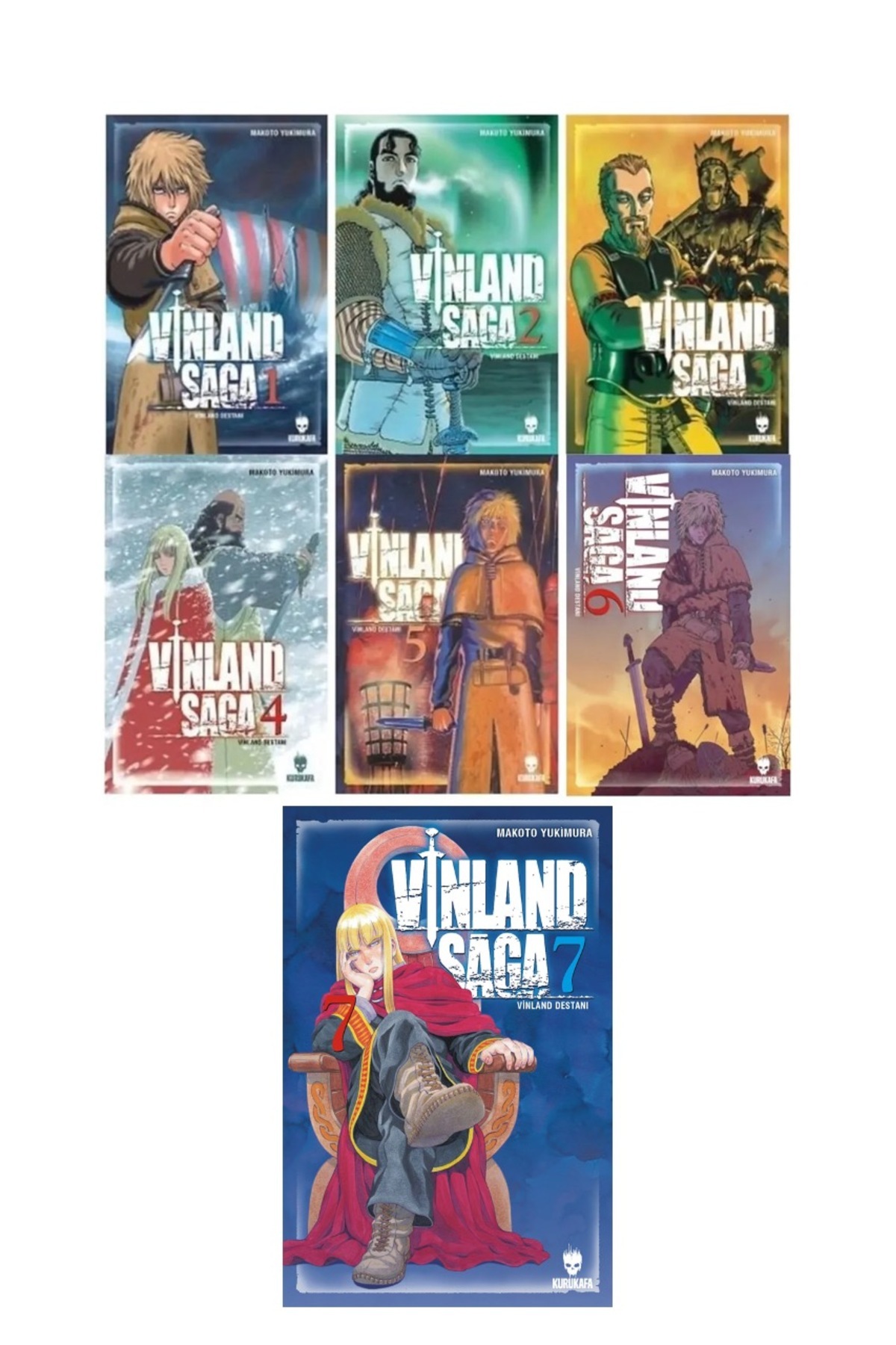 Kurukafa Yayınları Vinland Saga 1-2-3-4-5-6-7 Manga Seti / Vinland