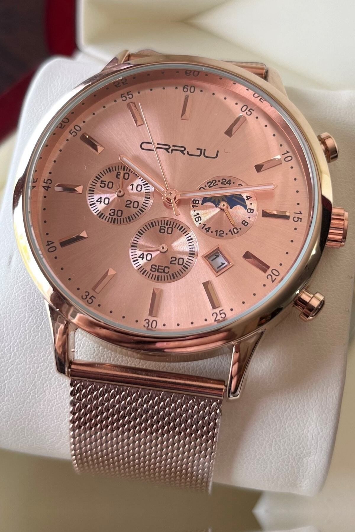 Skmei Private Erkek Kol Saati Rose Gold Multifonksiyon Aktif Saat
