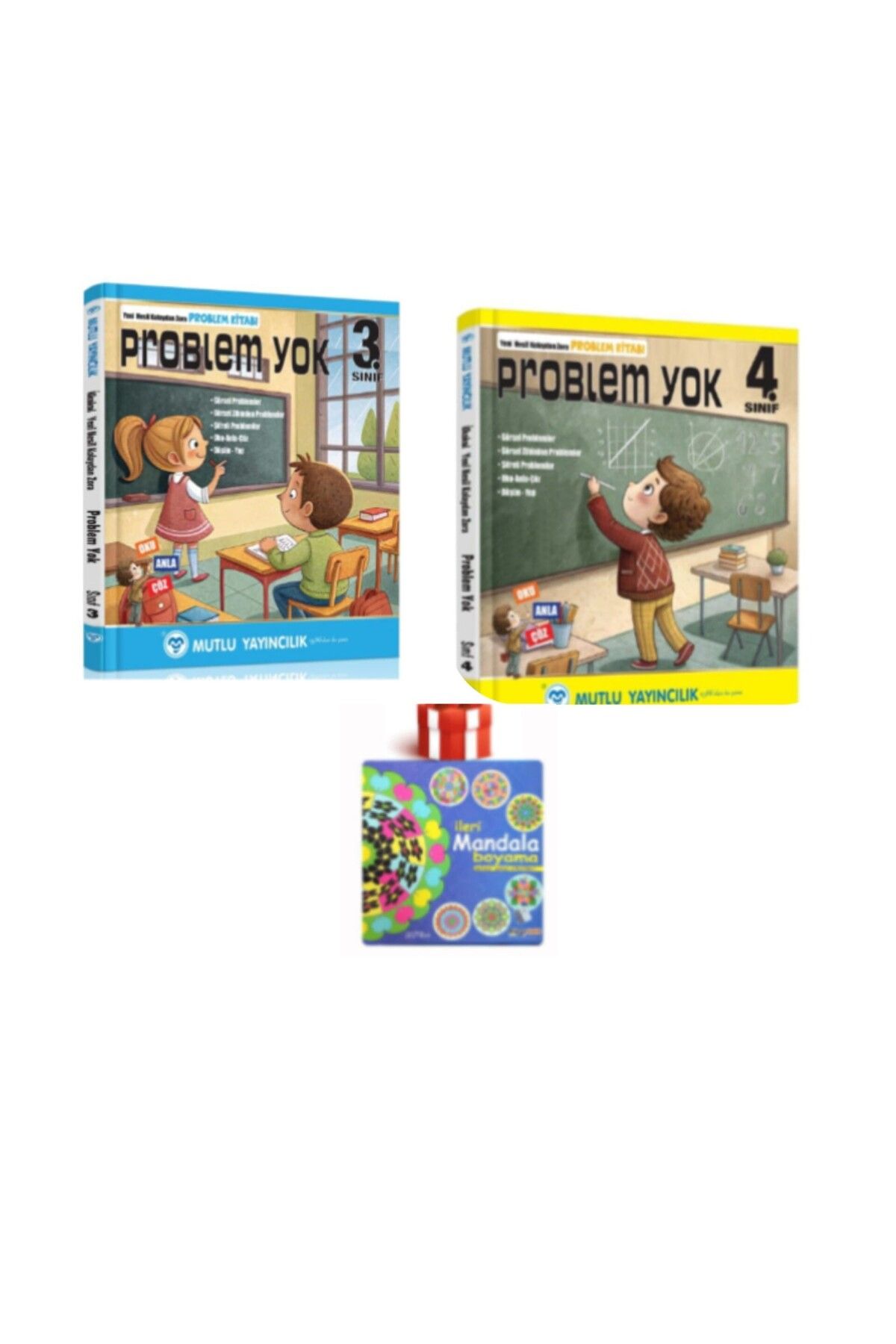 Mutlu Yayıncılık Mutlu Yayınları Yeni Nesil Problem Yok 3.4.sınıf Mandala Hediyeli