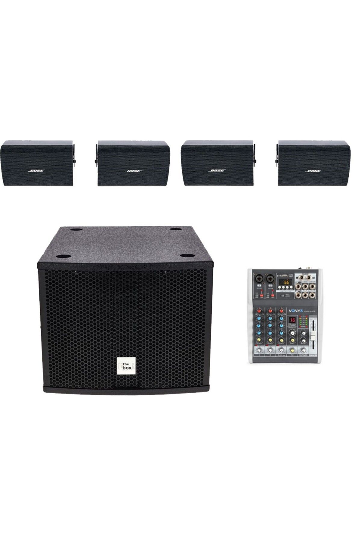 Bose-Ambient audio system 4.1, Active subwoofer + 4 Bose FS2SE, Bluetooth, USB 1
