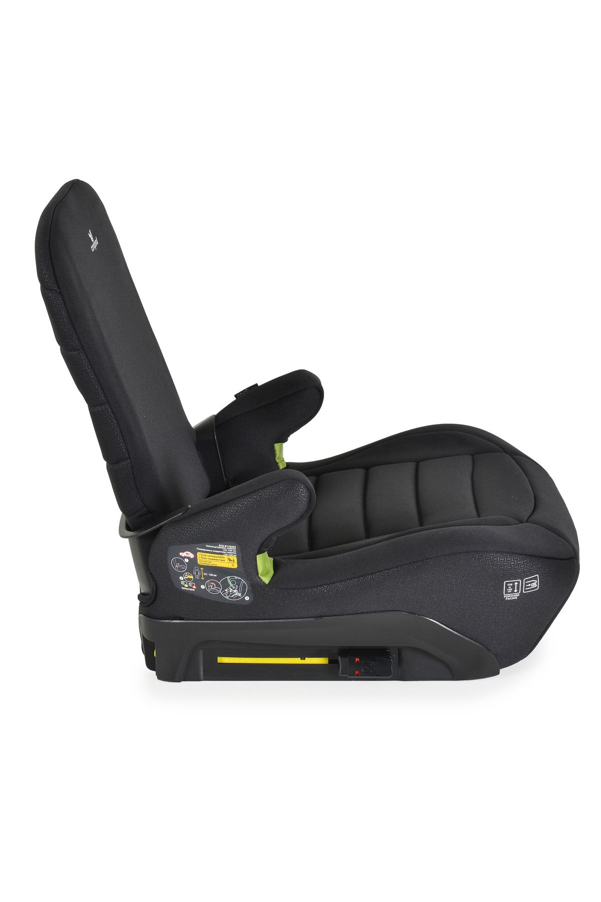 OEM-Inaltator Auto cu Isofix tip scaun, Cangaroo Galaxy Negru, Spatar rabatabil, standard ECE R129.03 2