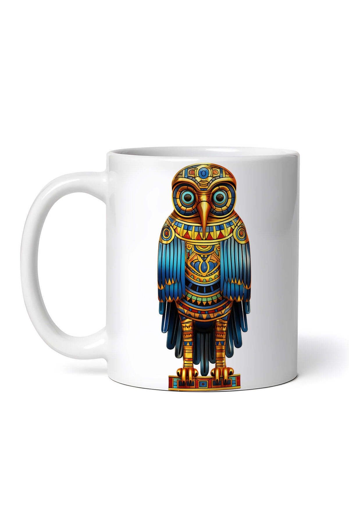 OEM Cană Albă Personalizată, Bufniță Cu Ochi Albaștri, Inovatix . 330ml - One Size