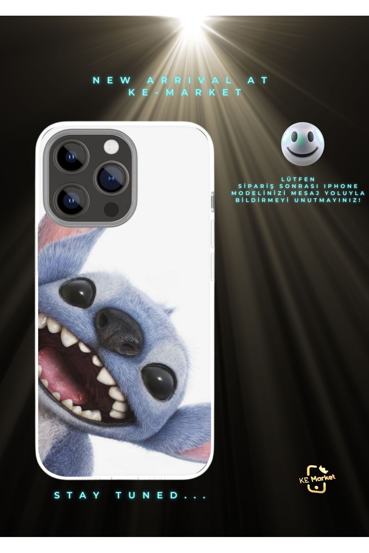 SOFTCASE Stitch Series Iphone Tasarım Kılıf (LÜTFEN MESAJ YOLUYLA TELEFON MODELİNİZİ YAZINIZ)