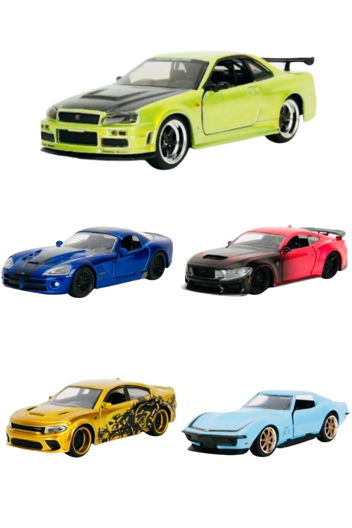 HOT WHEELS Jada Pink Slips Display 1/32 Ölçek 5'li Set