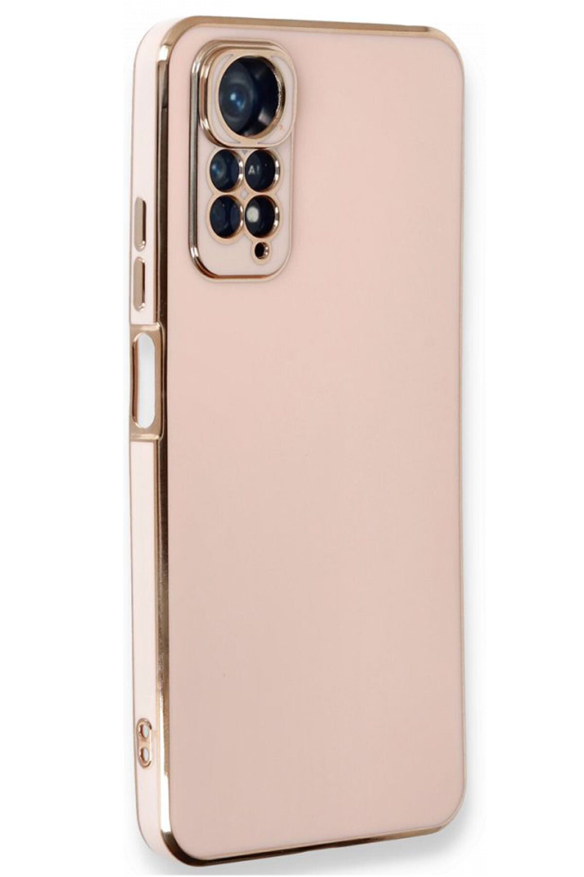 CEPSTOK Xiaomi Redmi Note 11/Note 11S Kılıf Kenar Detaylı Yumuşak Parlak Silikon