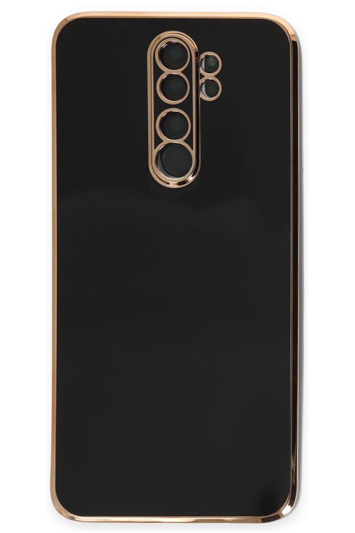 CEPSTOK Xiaomi Redmi Note 8 Pro Kılıf Kenar Detaylı Yumuşak Parlak Silikon