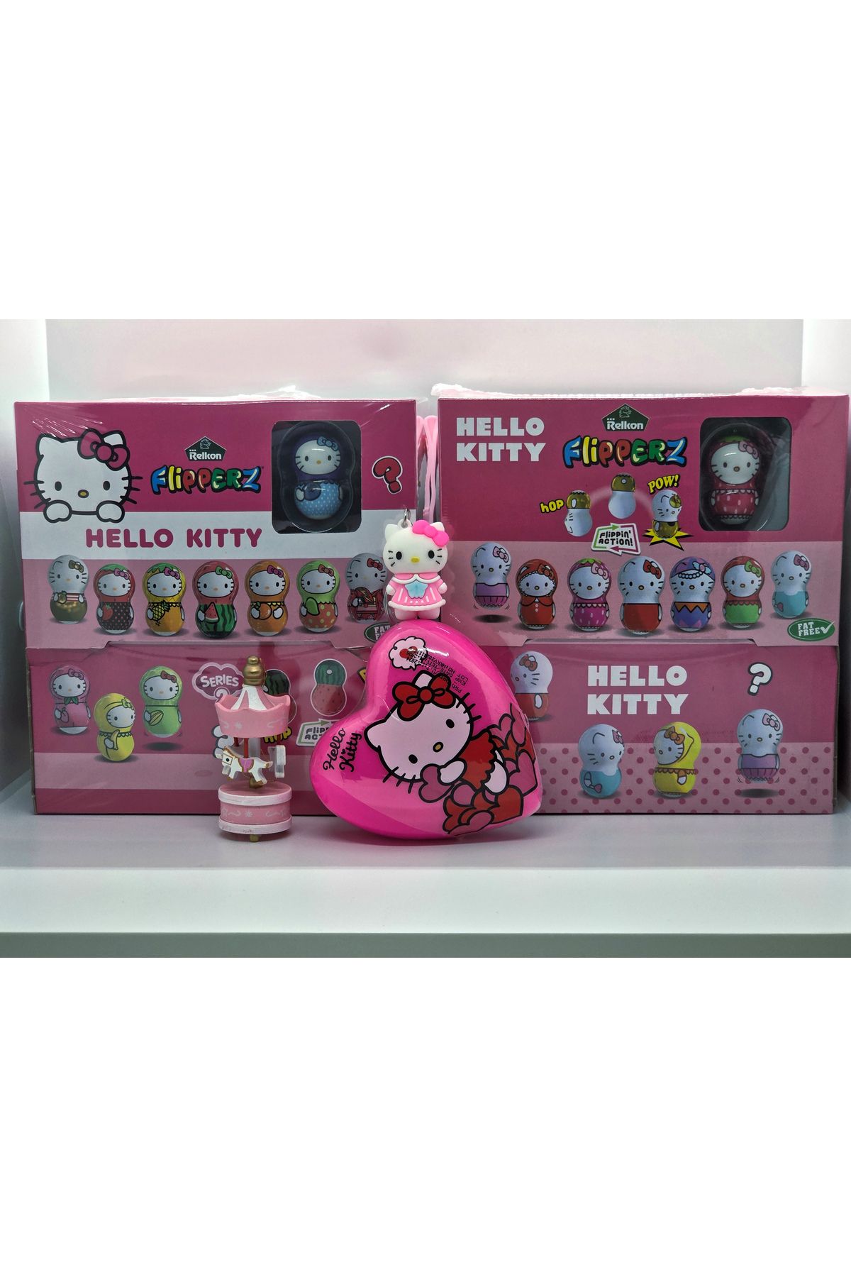 Collectors Store Flipperz Hello Kitty 1 ve 2.Seri 24+ 24 Hacıyatmaz Figürleri & Hediyeli